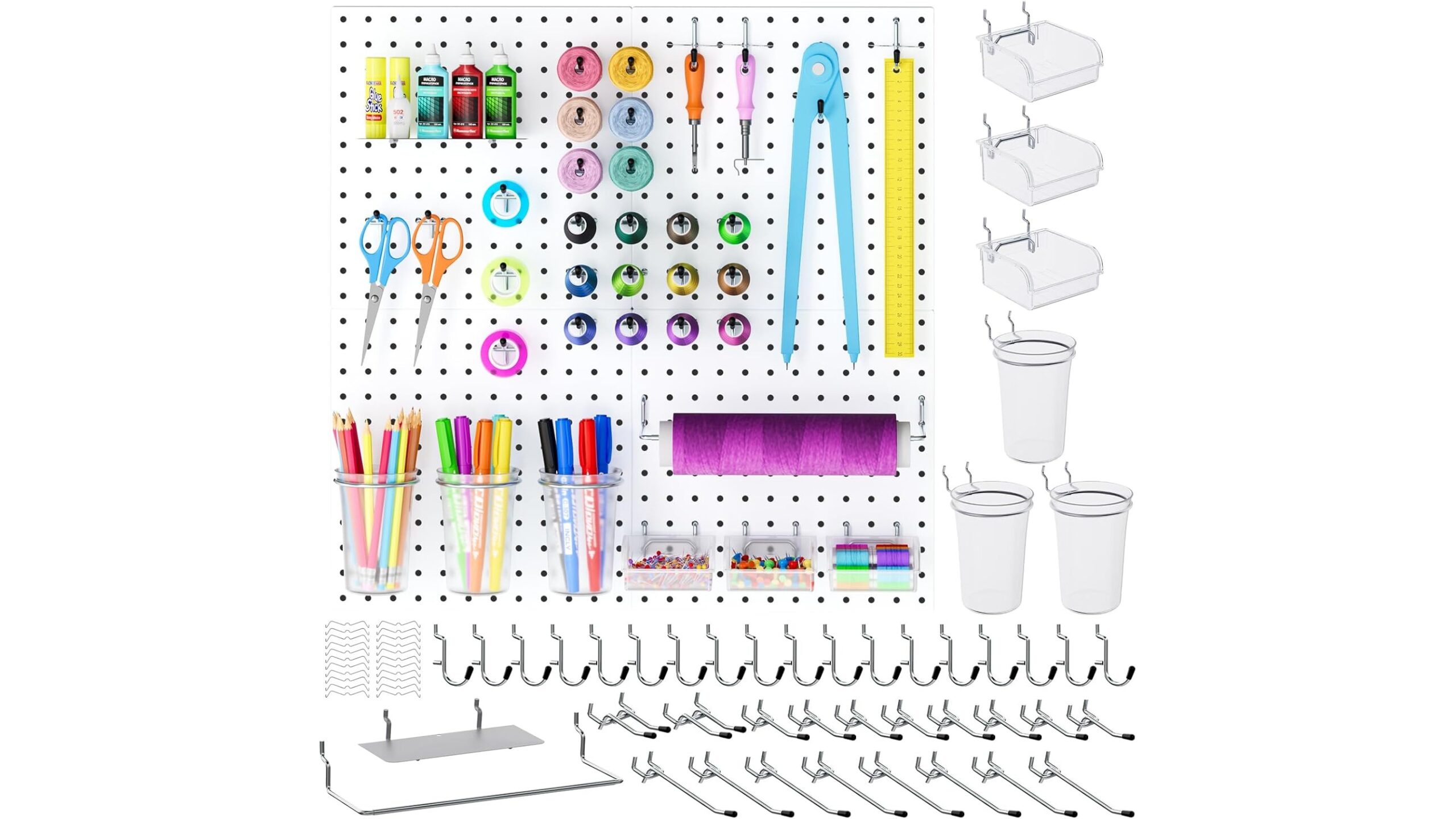 Smart pegboard ideas to organize small home gym accessories