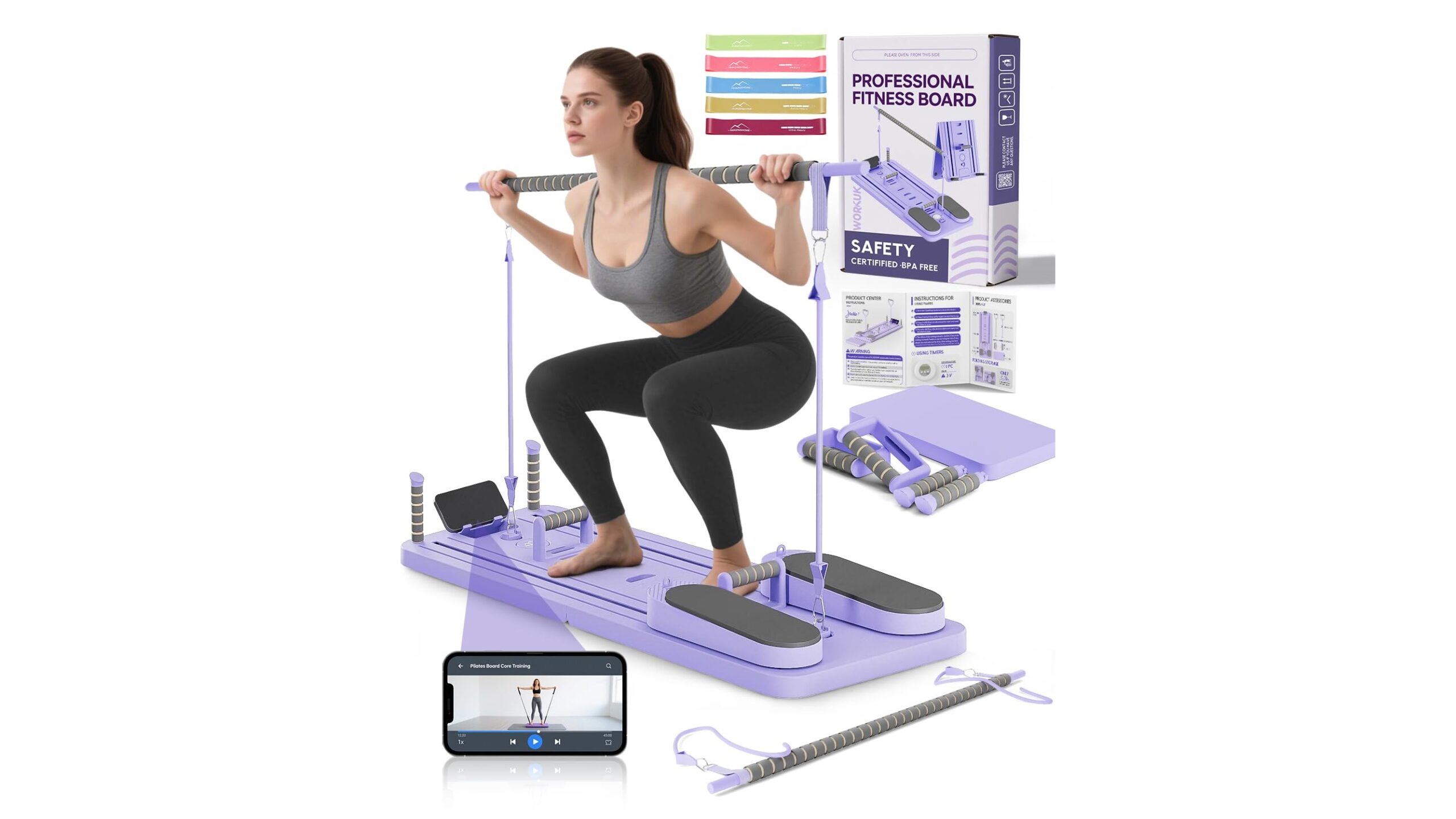 AMAZINGHOME Pilates board set, compact reformer-style solution at a standout Amazon price