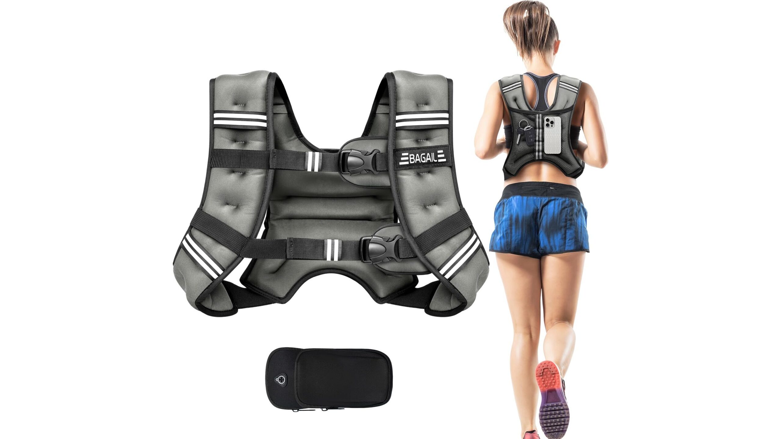 BAGAIL adjustable weighted vest, from daily walks to intense home circuits with one tool