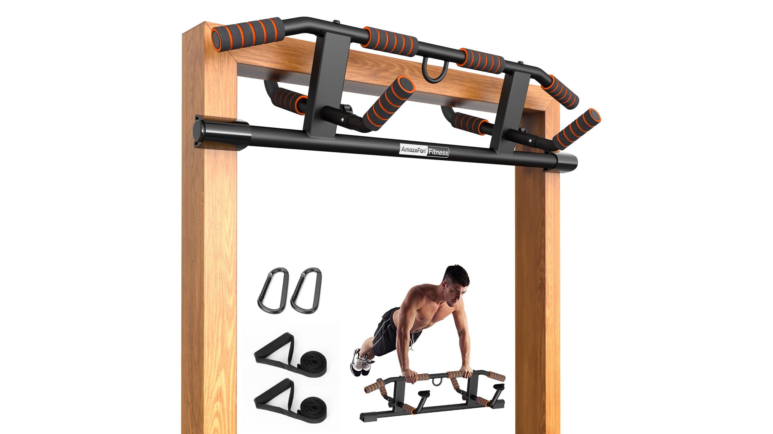 AmazeFan pull up bar doorway, sbarra trazioni salvaspazio per potenziare la parte alta a casa