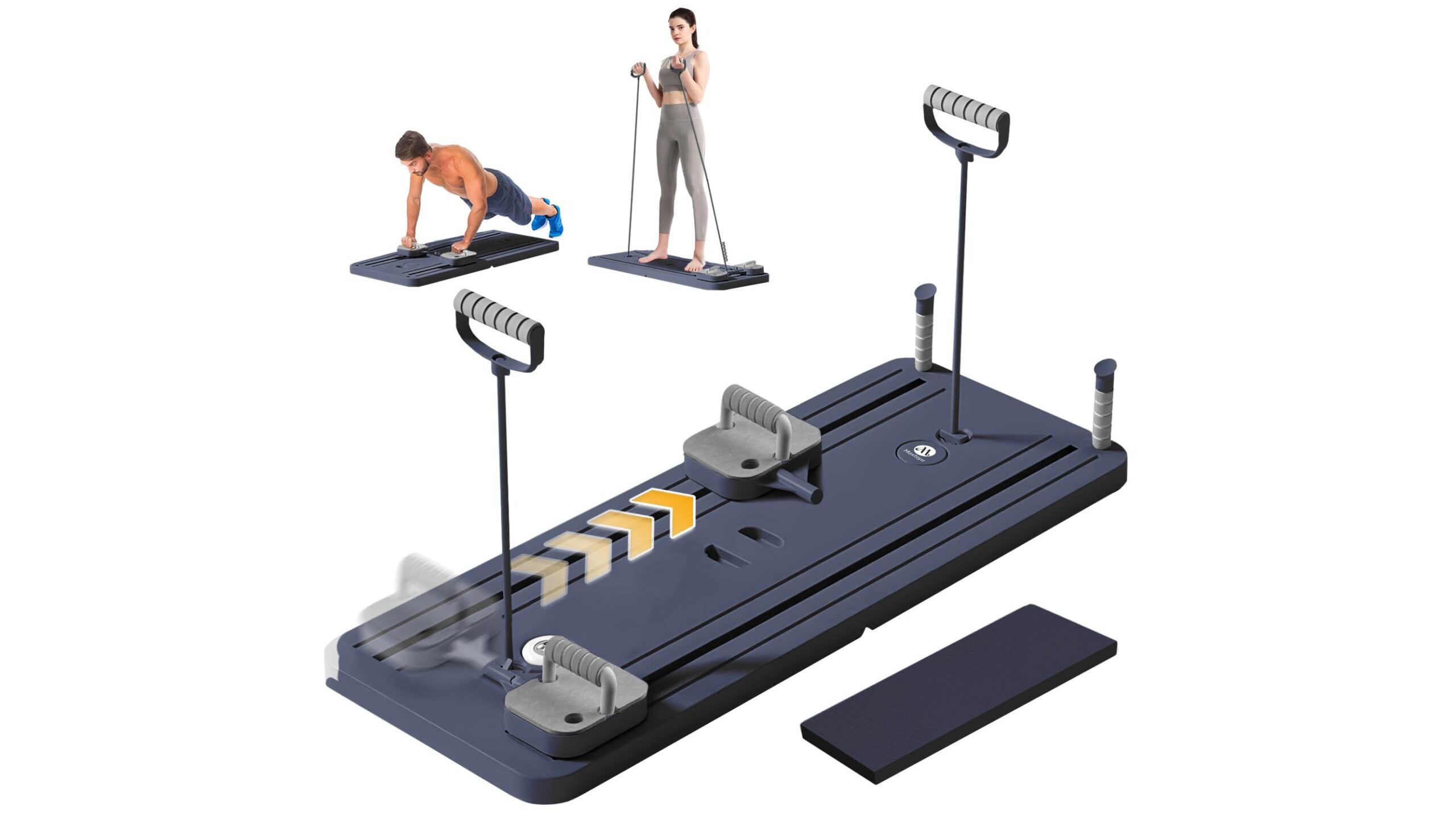 Rantizon ab roller board, compact full-body trainer for core-focused home workouts