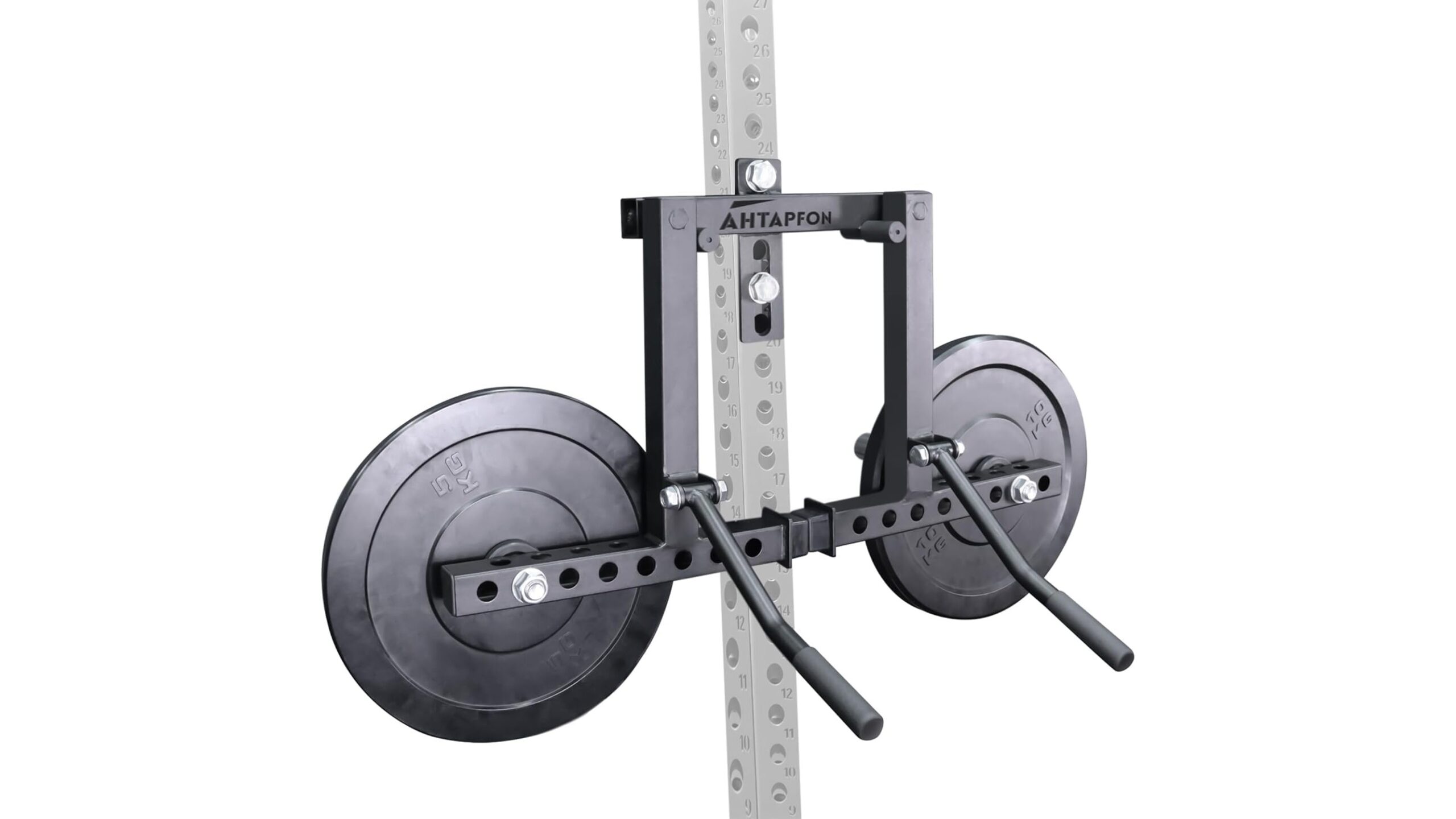 AHTAPFON lateral raise attachment, upgrade your power rack with a compact shoulder builder