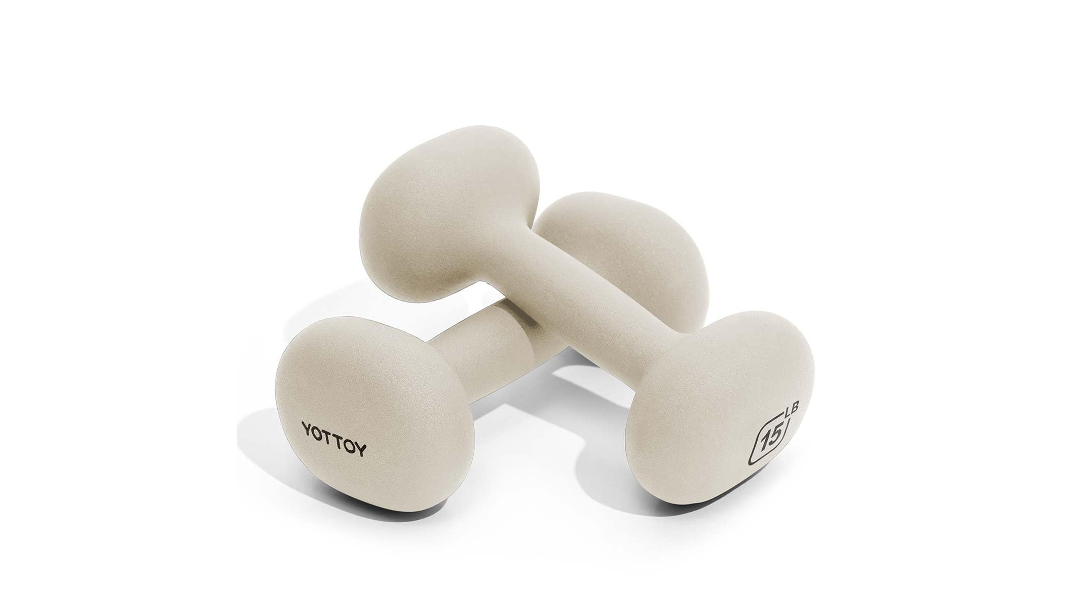 YOTTOY neoprene dumbbells set, grab-and-go weights for fast home workouts