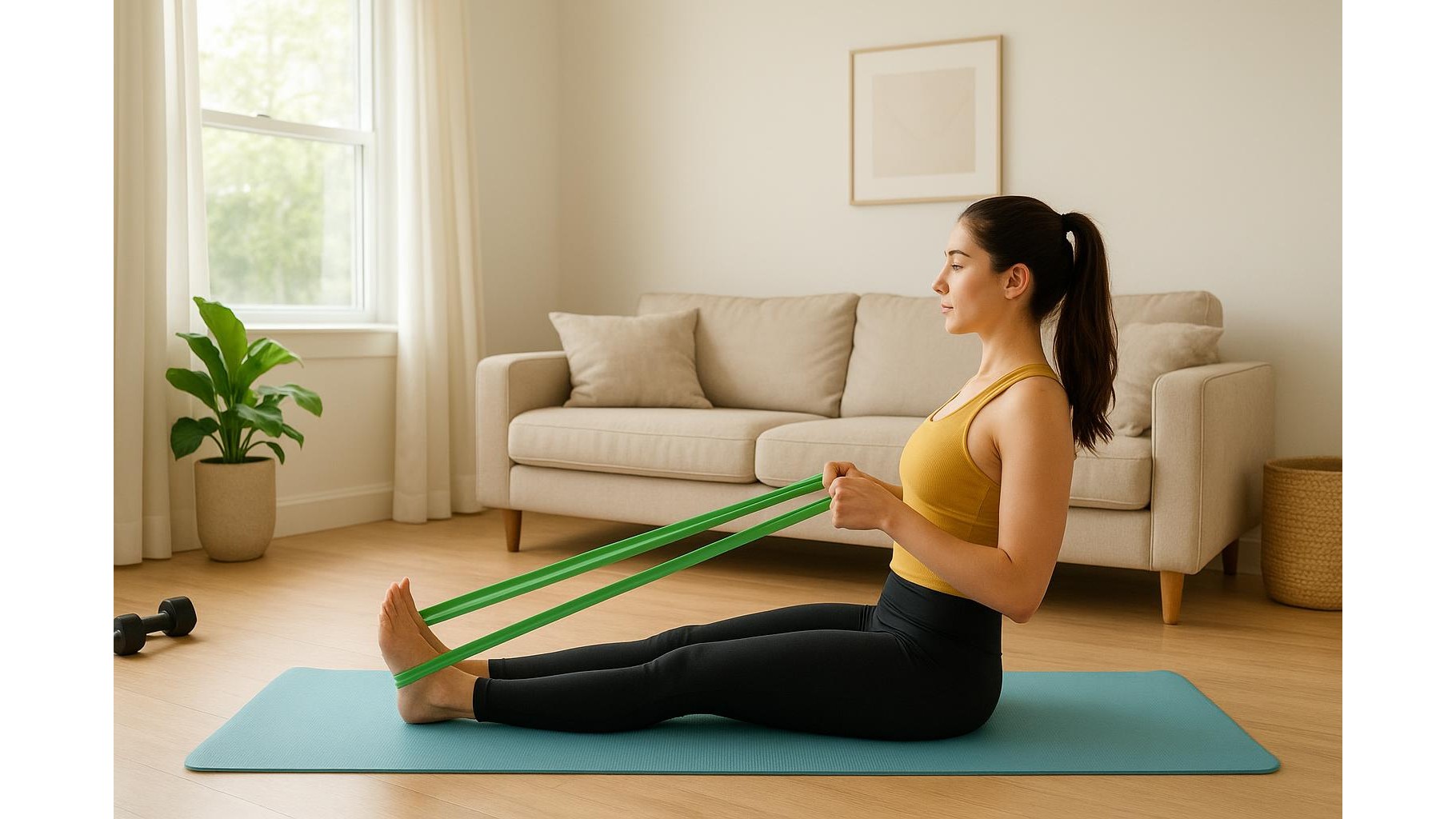 Pilates-inspired resistance band workout at home: 30-minute routine for strength and posture