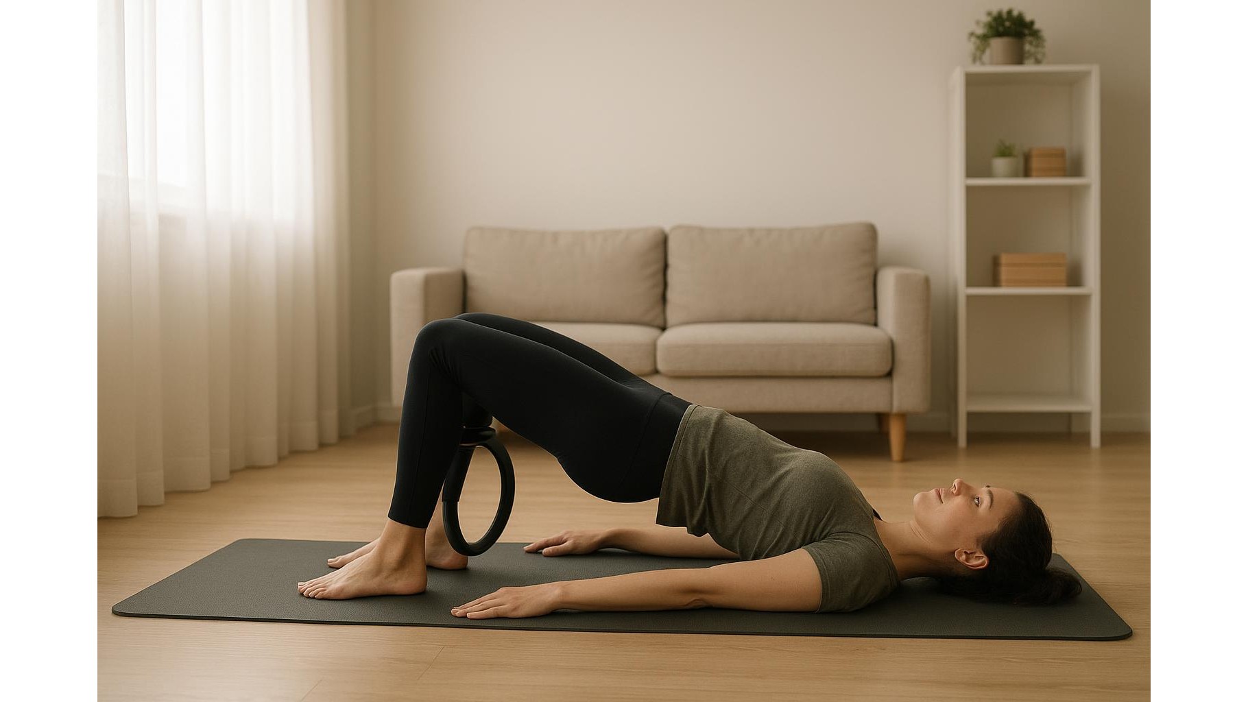 30-minute Pilates ring home workout: low-impact full body routine for small spaces