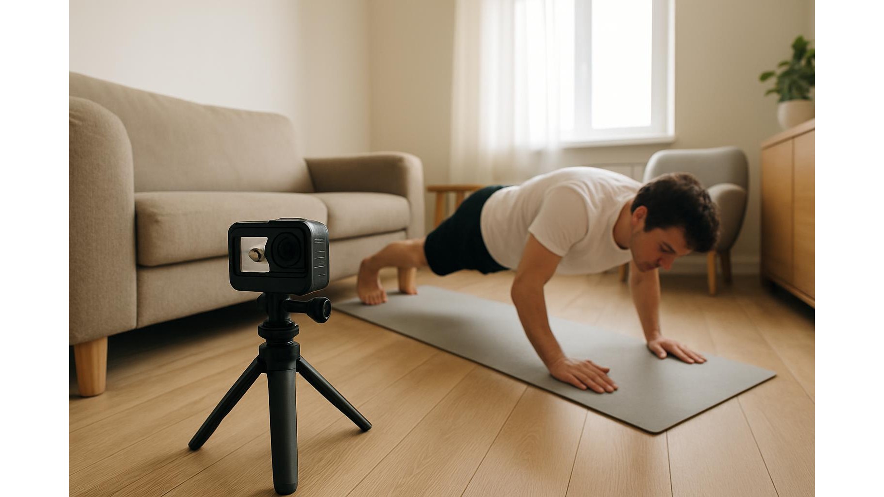 Action cameras for home workouts: what to look for when filming in small spaces