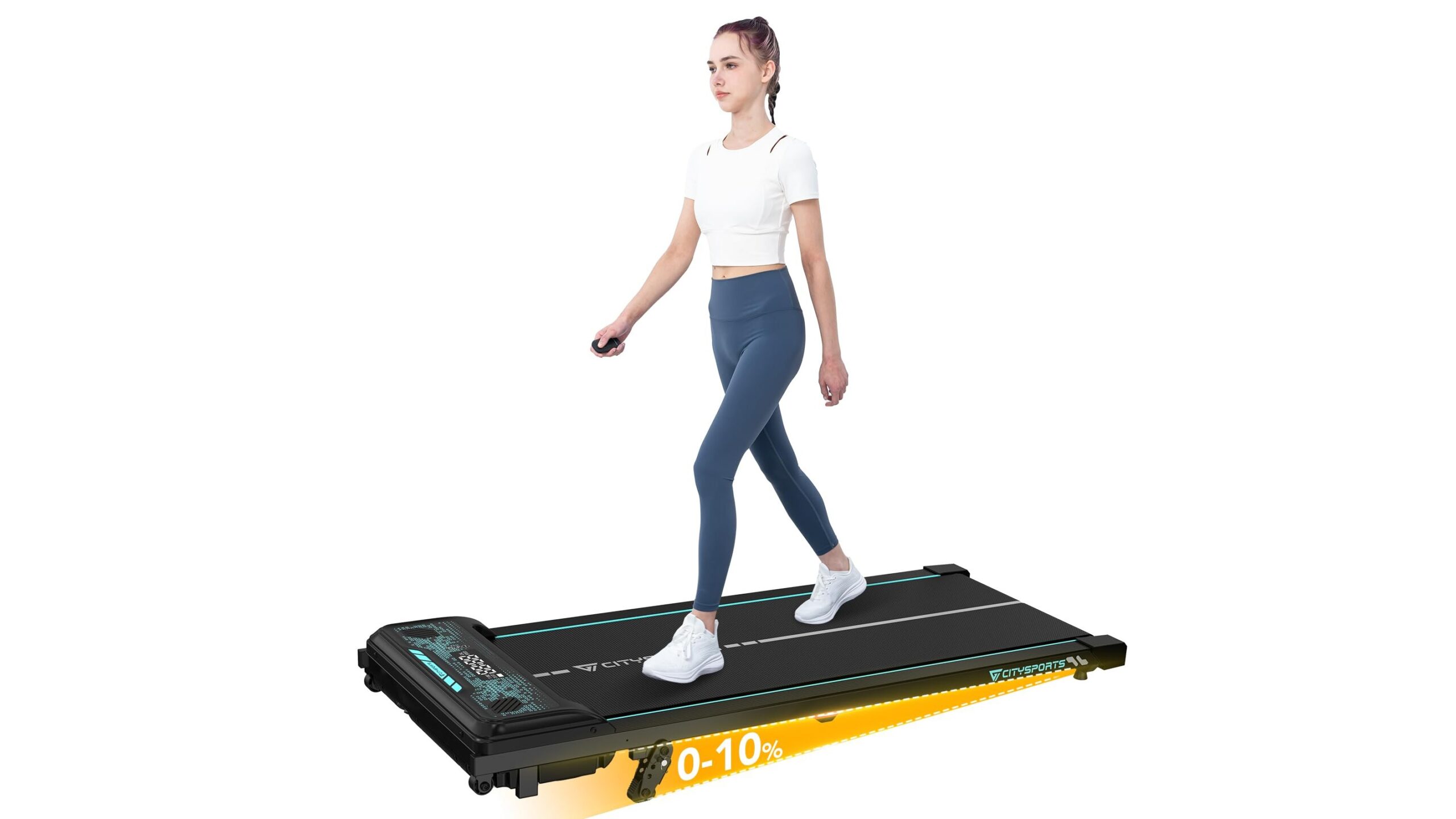 CITYSPORTS under desk treadmill, compact walking solution for staying active while working from home