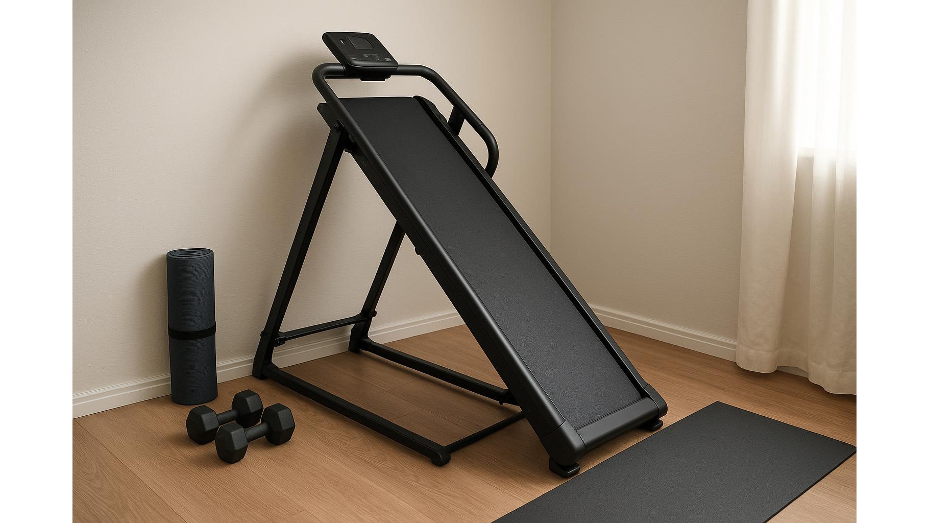 Foldable climbing treadmills explained: hybrid incline machines for small home gyms