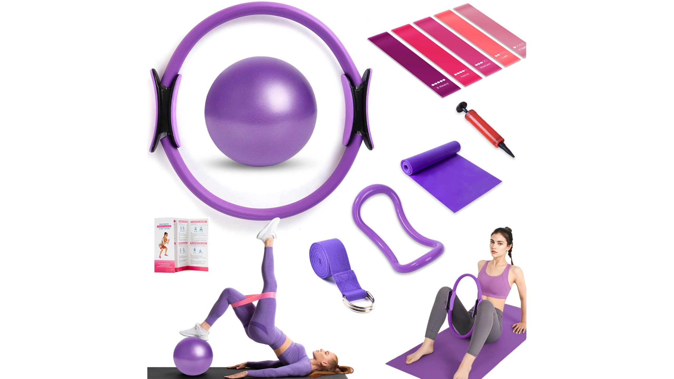 Pilates ring equipment set, il kit completo per allenare tutto il corpo a casa con un prezzo super su Amazon