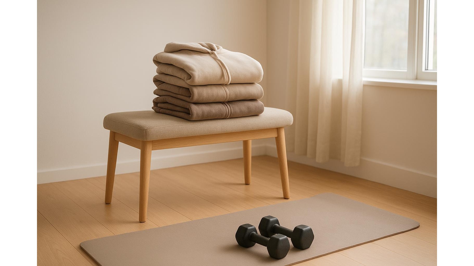 Home workout hoodies and joggers for rest days and light training
