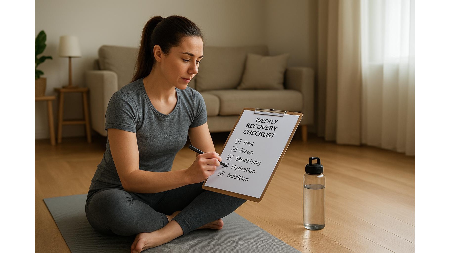 Weekly recovery checklist for home athletes: simple habits you can actually follow