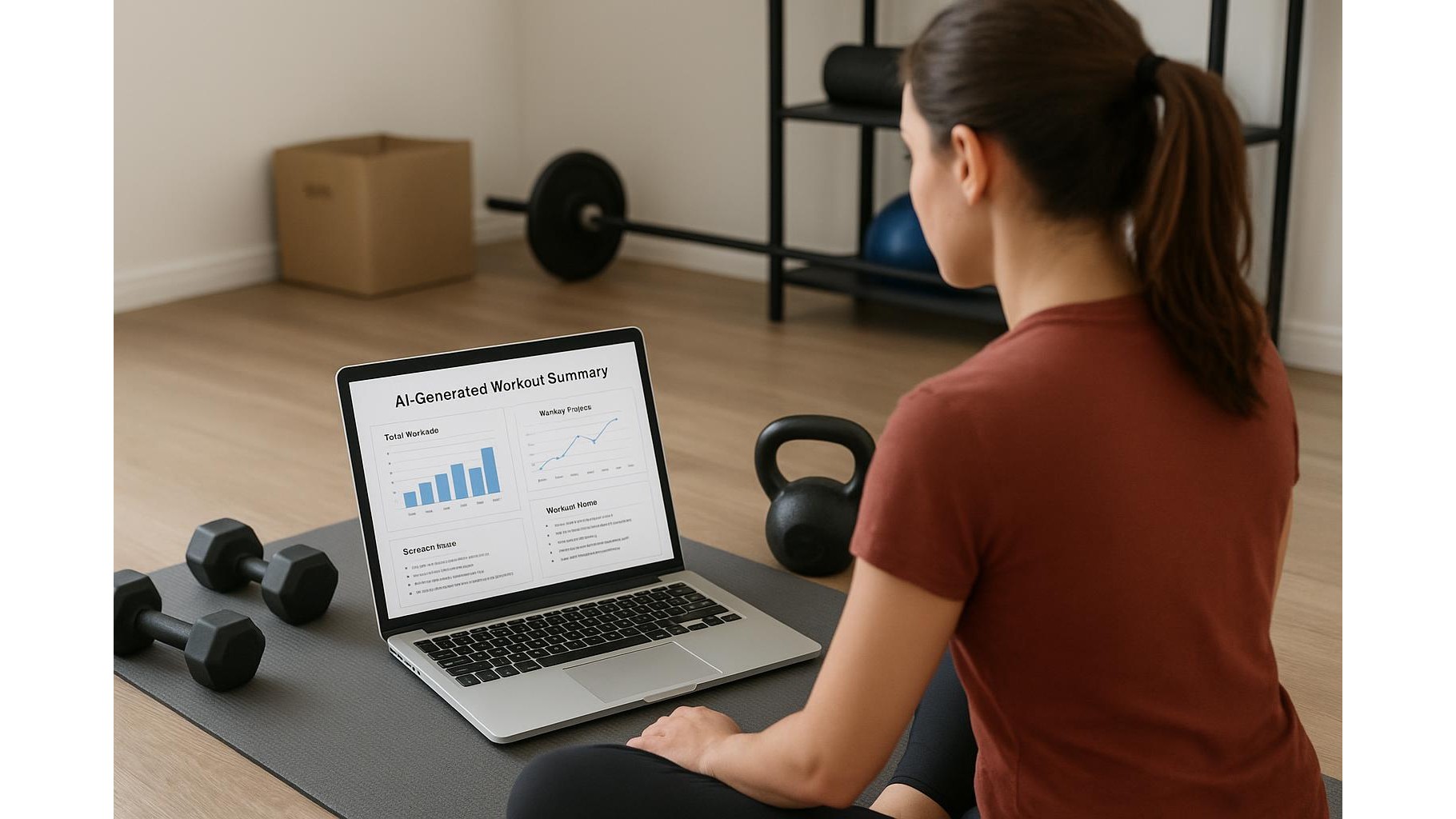 Using AI note summaries to review your home workout logs in seconds