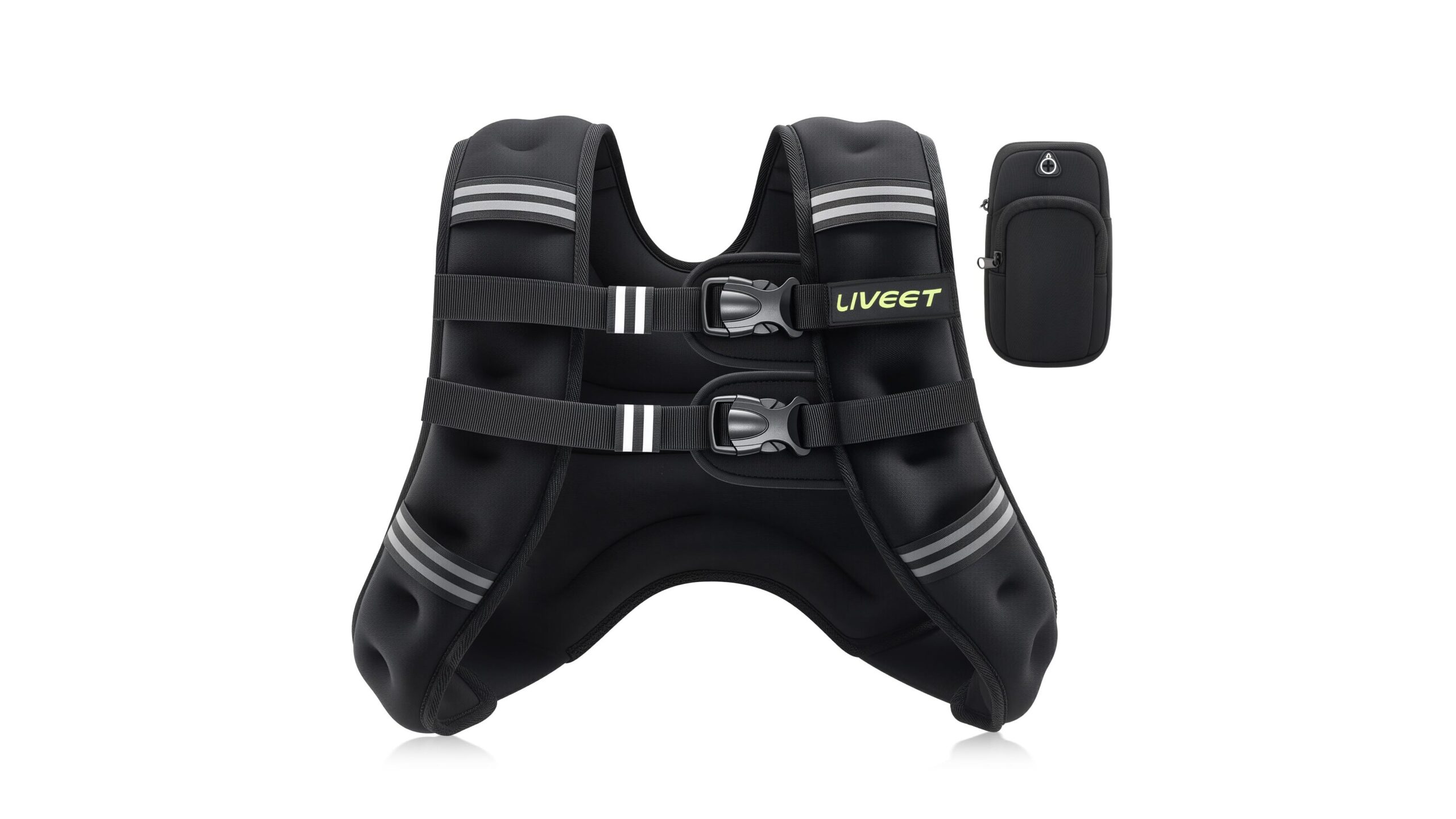 Liveet high-capacity weighted vest, a compact solution to push serious home strength sessions