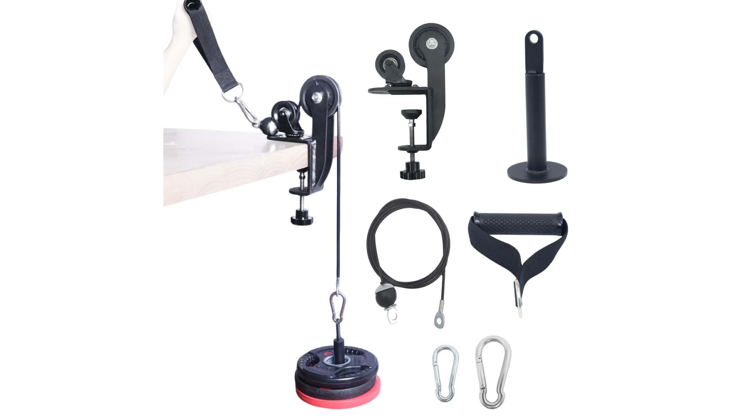 CONBUT arm exerciser, compact arm wrestling style station for forearm and grip work at home