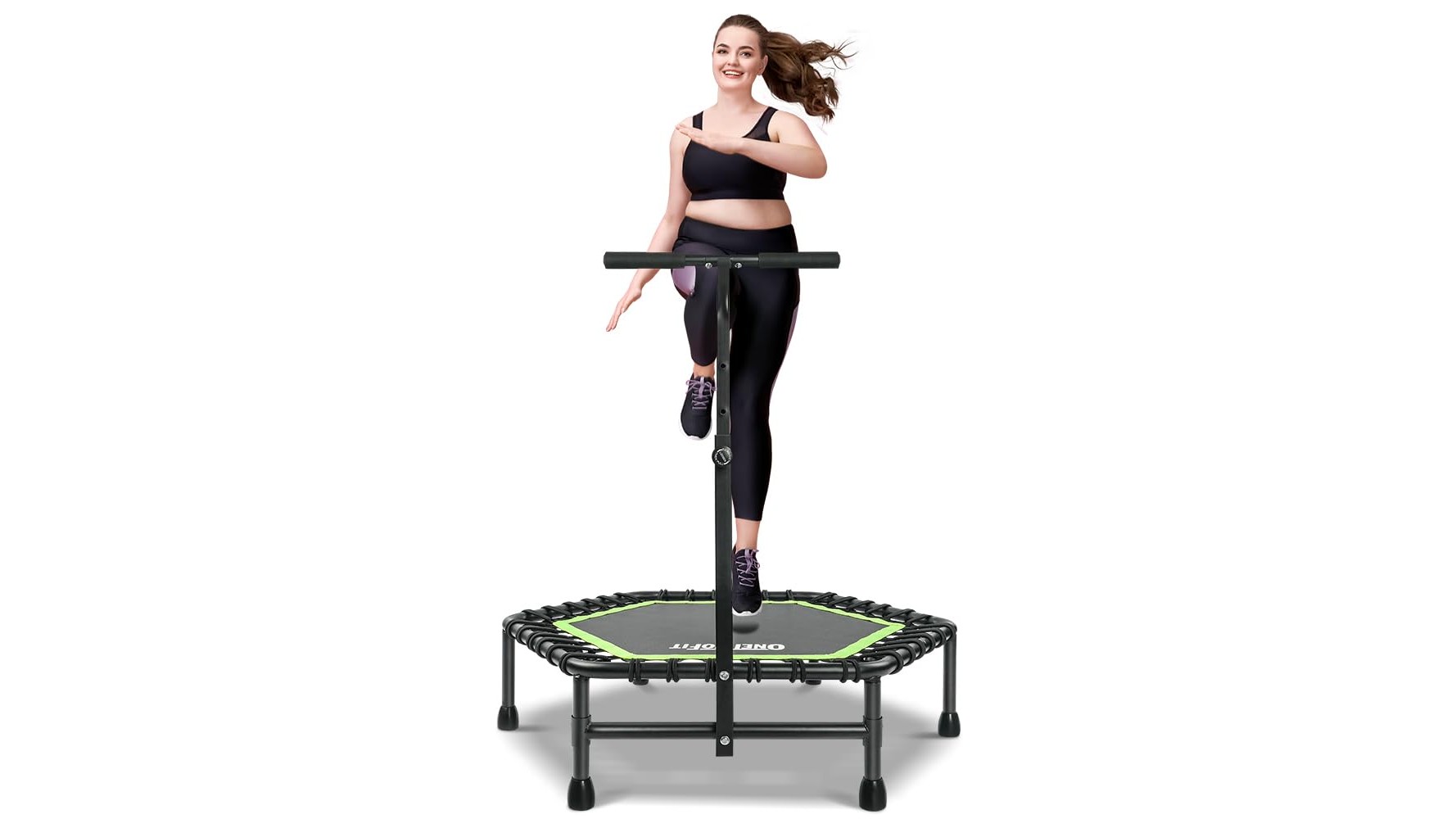 ONETWOFIT rebounder trampoline for adults, a silent home cardio ally on Amazon