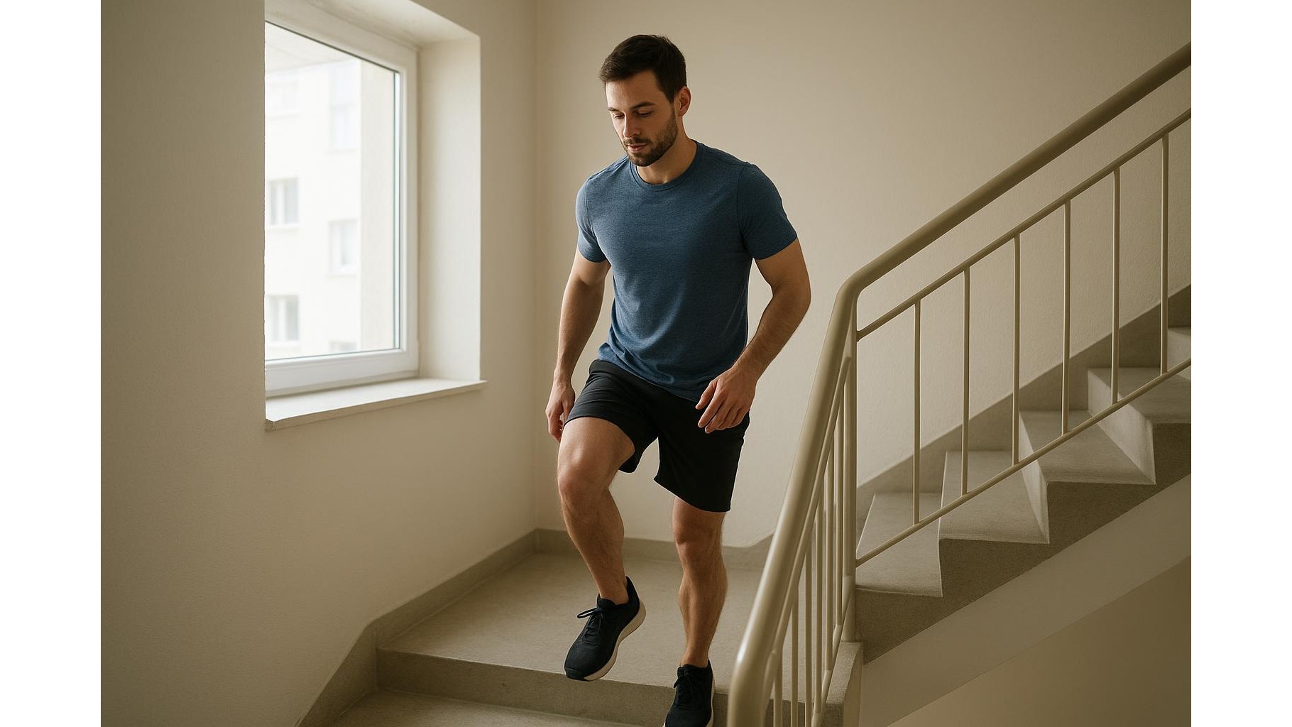 15-minute stairwell workout for apartment dwellers: safe full body conditioning