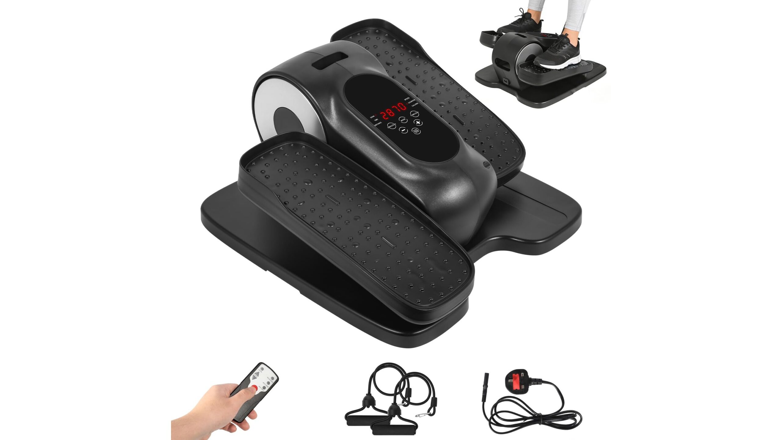 Under desk electric elliptical machine, cardio discreto per home office in offerta su Amazon