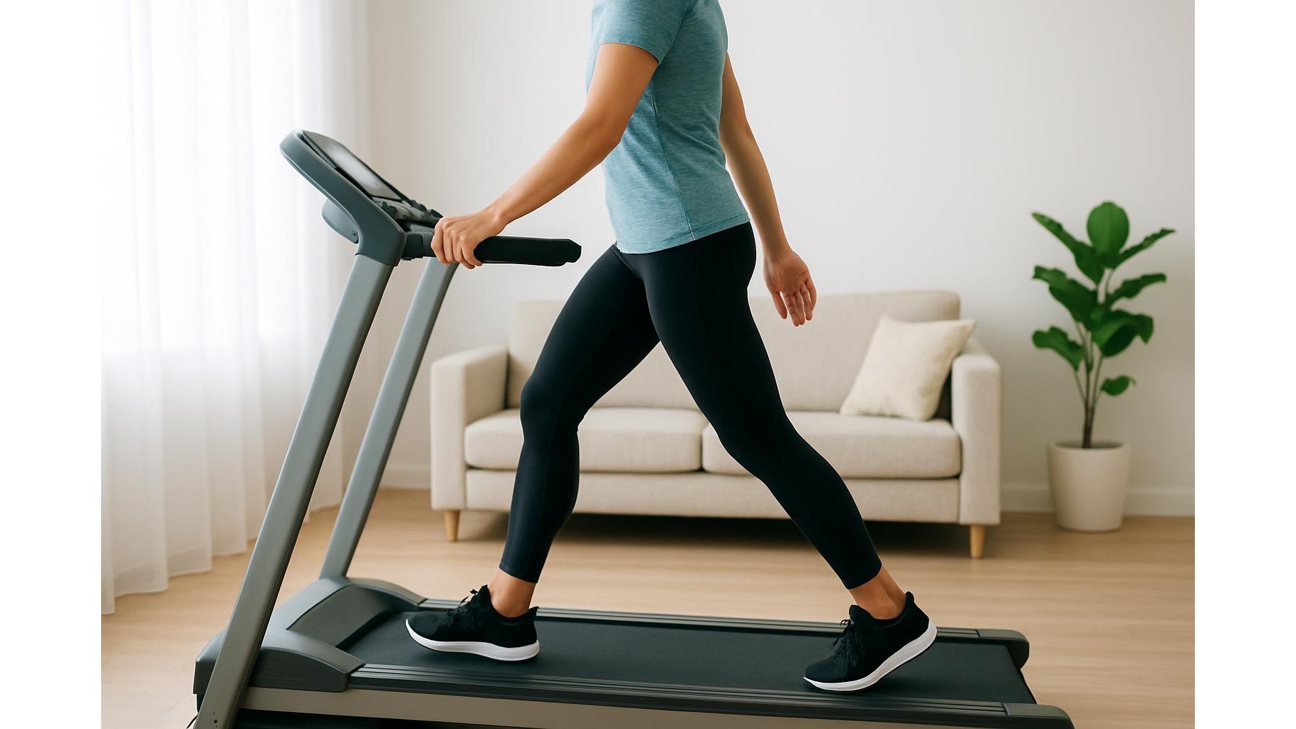 Backward walking on a home treadmill: how to use it safely for knees and glutes