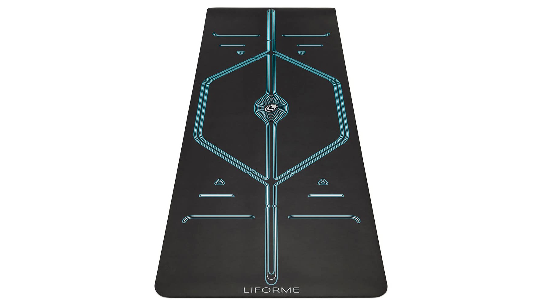 Liforme XL yoga mat, extra-long grip mat for serious home practice in promo on Amazon