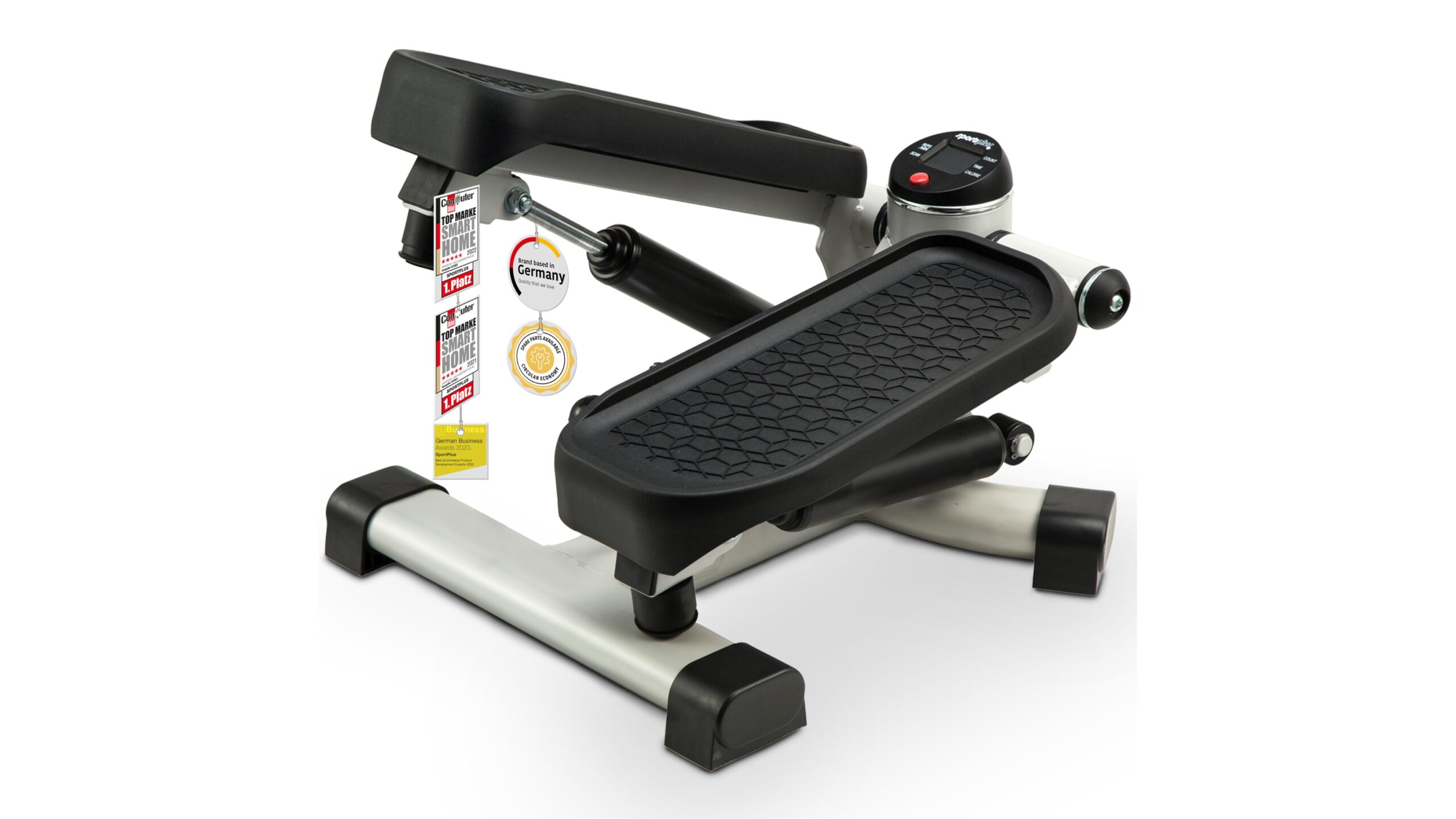 SportPlus 2-in-1 mini stepper, compact swing and up-down stepper for home cardio on Amazon