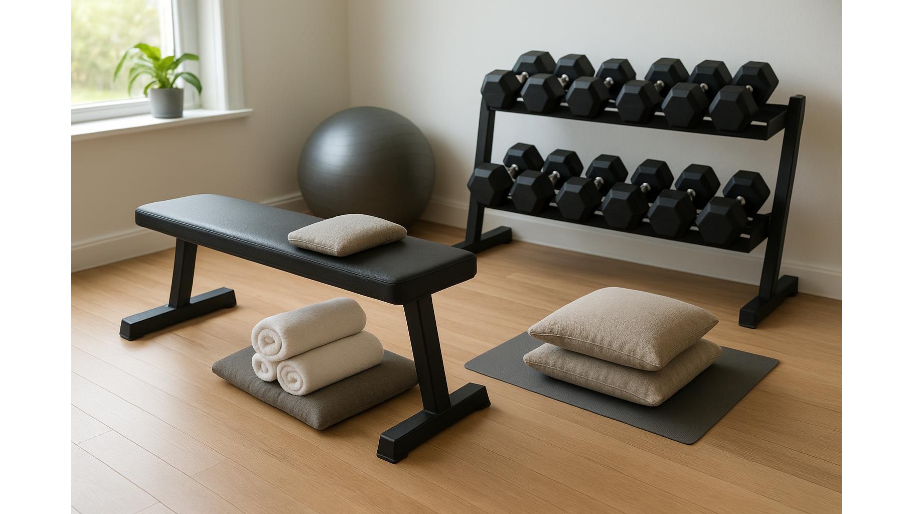 DIY lumbar support in your home gym: cushions, setup and routines to protect your lower back