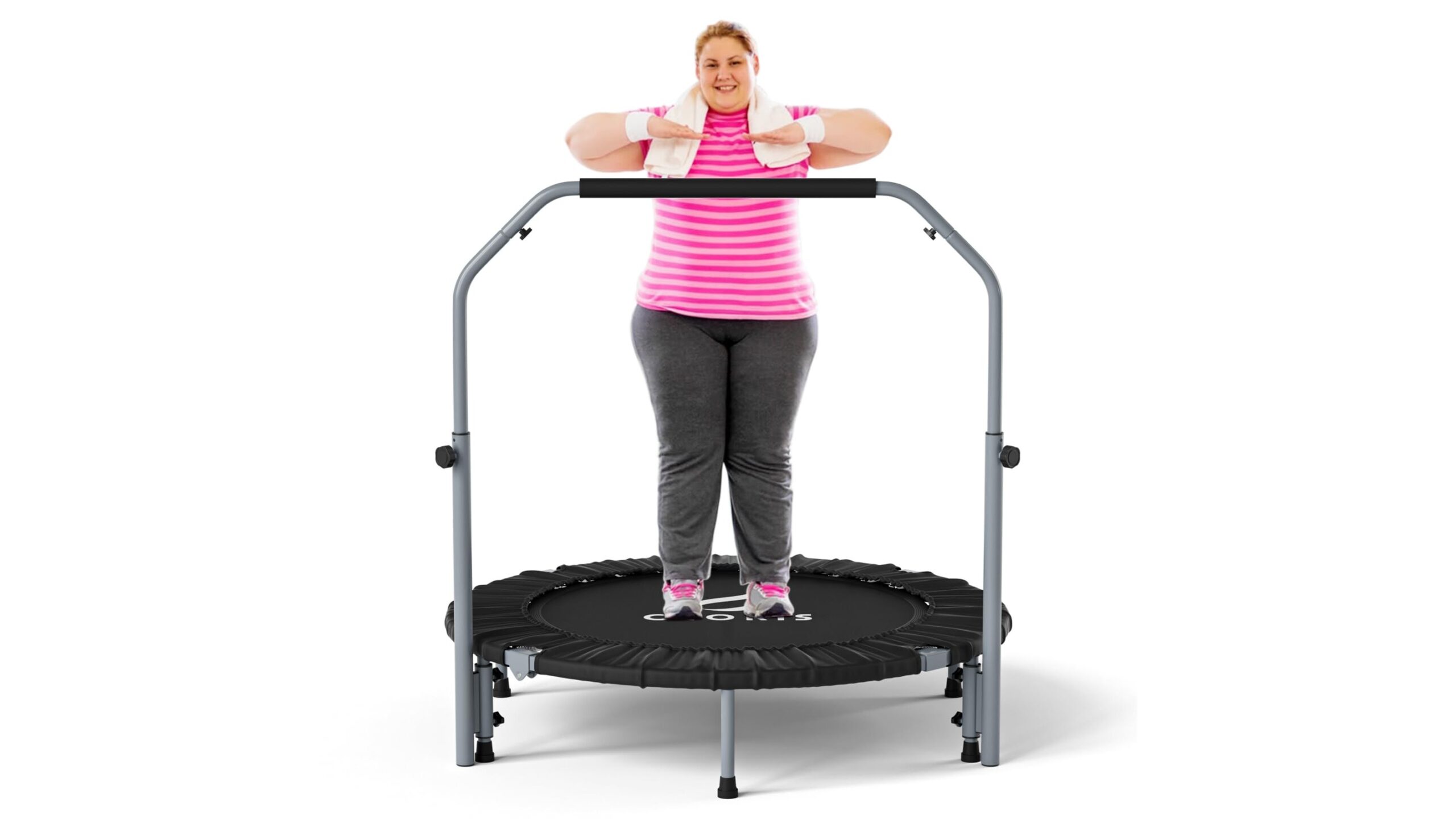 CLORIS foldable fitness trampoline on Amazon: compact rebounder for fun home cardio