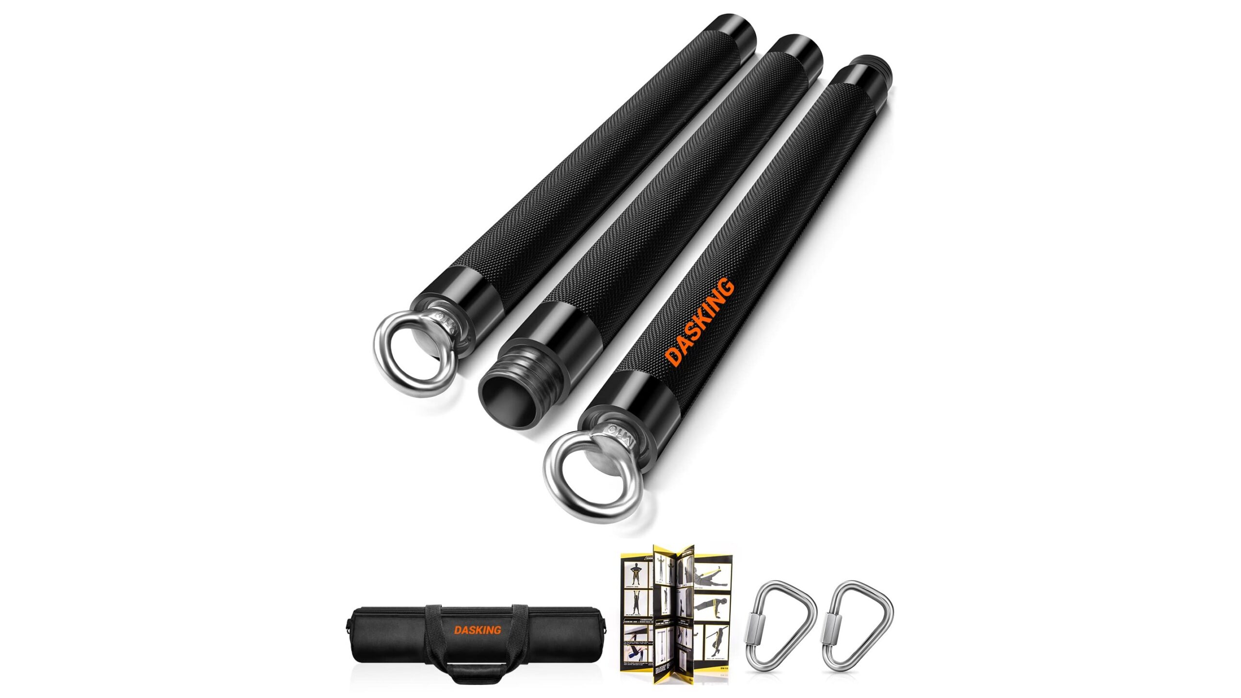 DASKING resistance bands bar kit, portable strength system for home training on Amazon