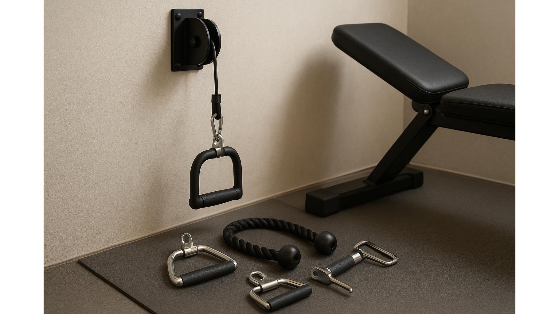Single-handle cable attachments to expand your home gym without buying a full tower