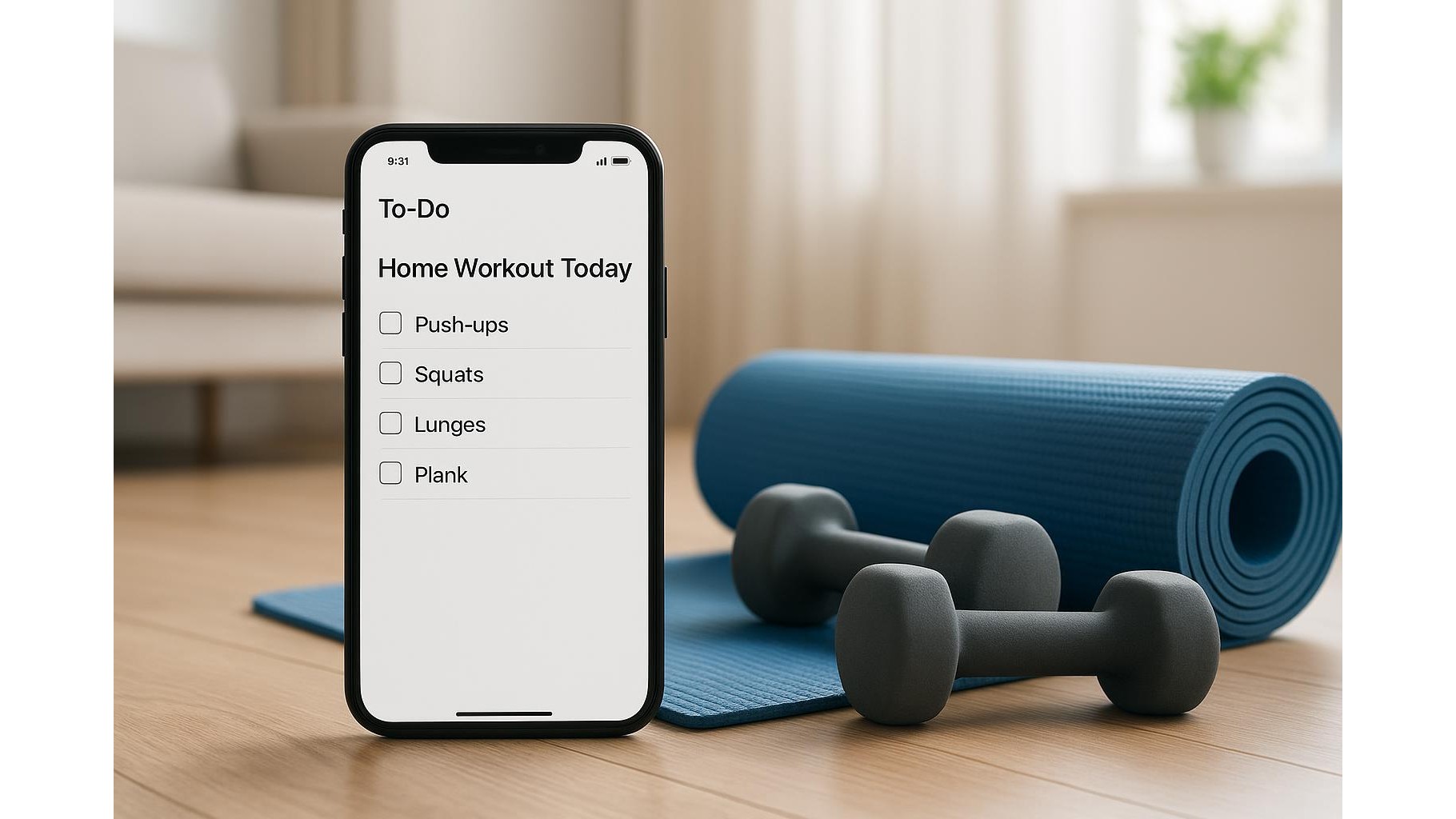Using minimalist todo apps as your home workout coach: from simple lists to real progress