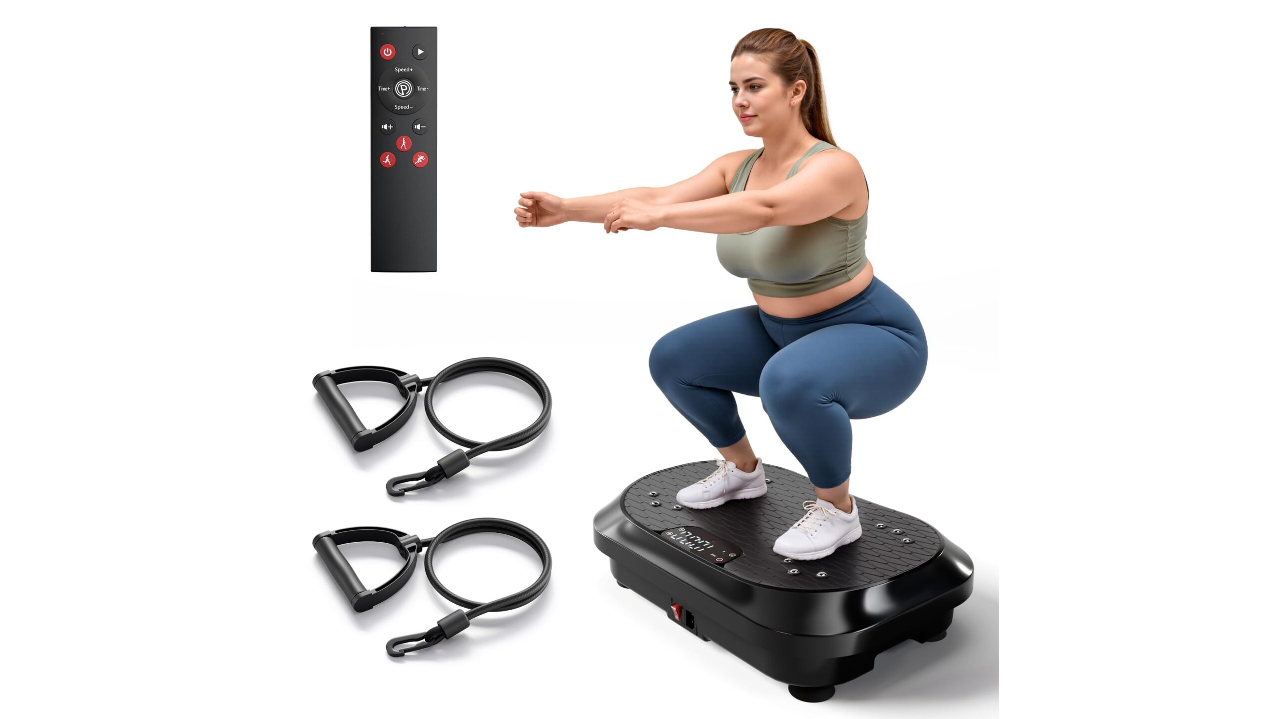Powerful vibration plate exercise machine con bluetooth, piattaforma completa per il fitness domestico su Amazon
