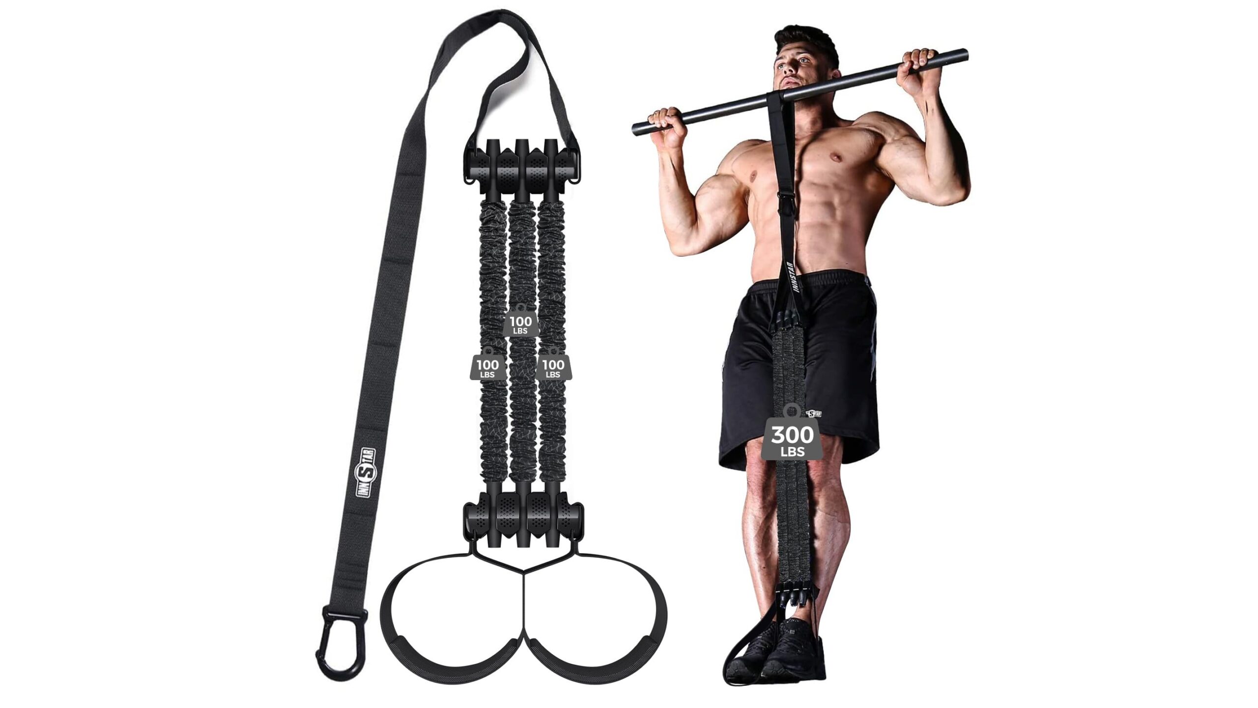 Innstar pull up assistance bands, set regolabile ideale per trazioni a casa in promozione su Amazon