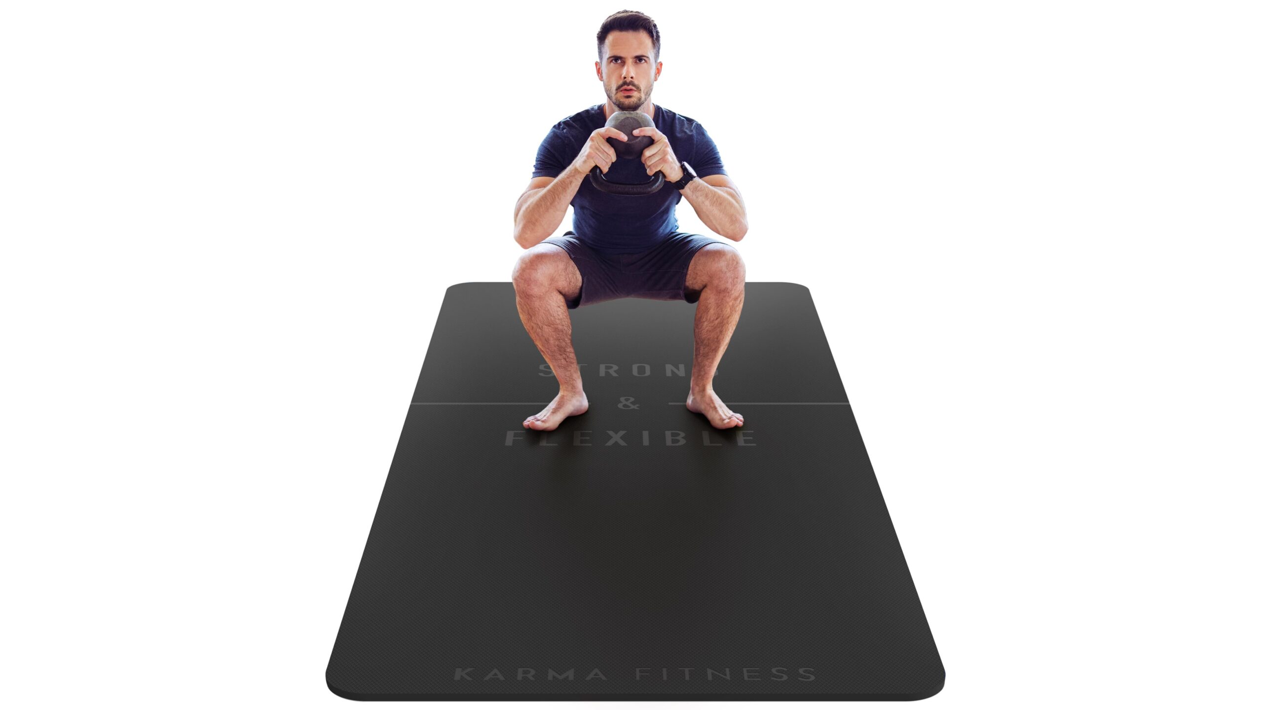 Extra wide and thick large exercise mat, the all‑in‑one base for living room home workouts