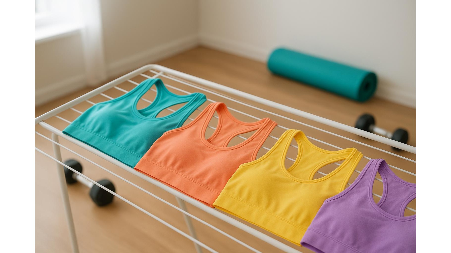 How to wash and care for sports bras so they keep their support in home workouts