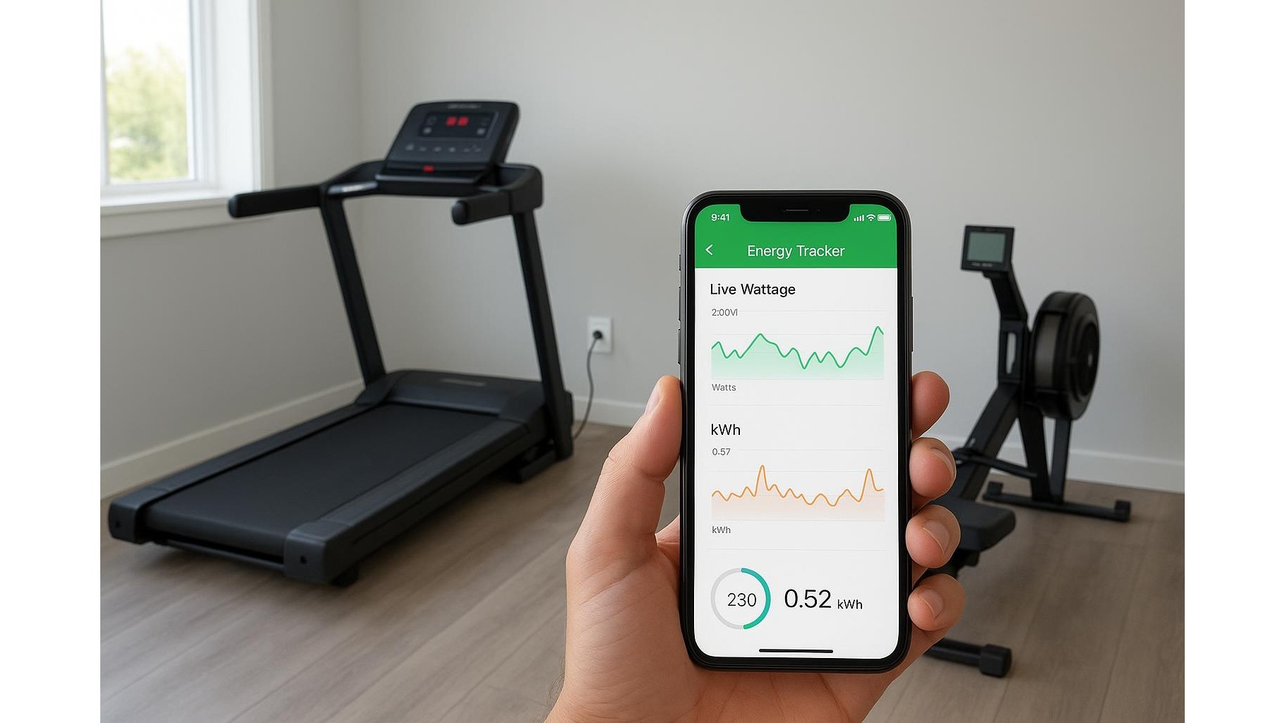 Energy-tracking apps and smart plugs: how to monitor your home gym’s power use