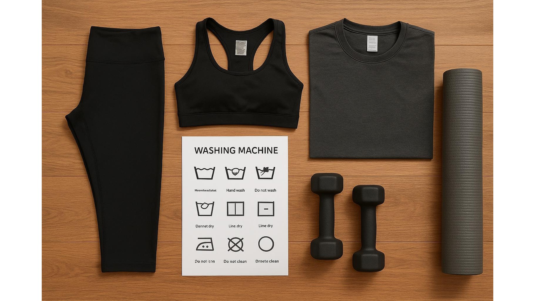 How to read workout clothing labels so your home gym outfits last longer