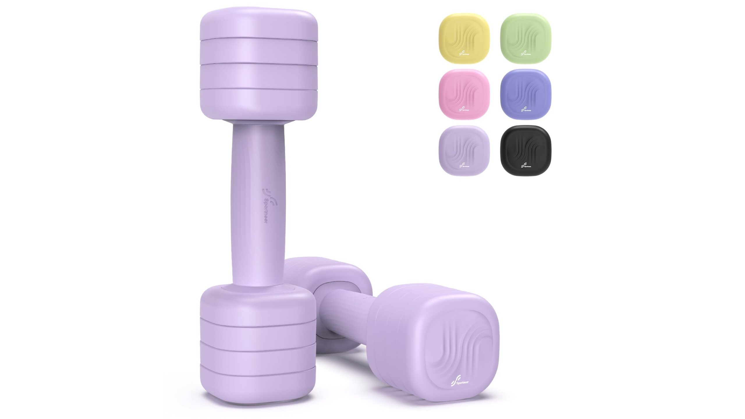 Sportneer adjustable dumbbells set, manubri compatti per l’home gym al femminile