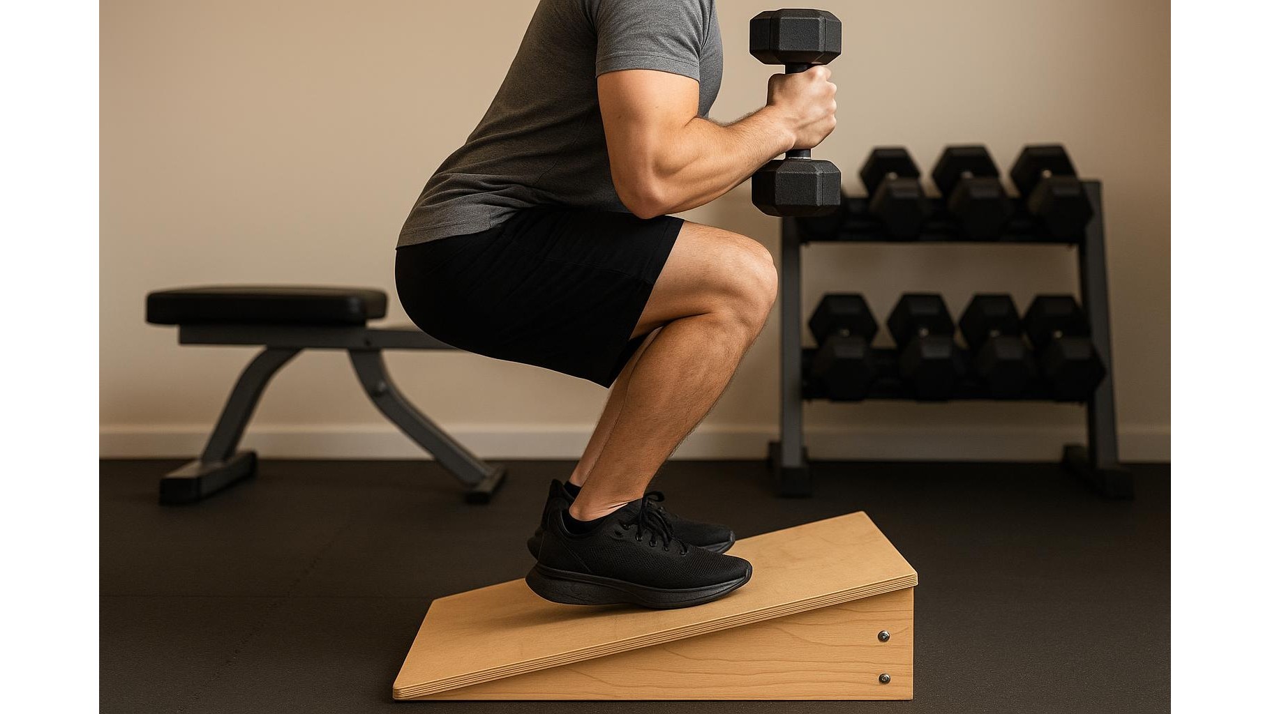 Heel‑elevated squat wedges and slant boards: how to choose and use them in a home gym