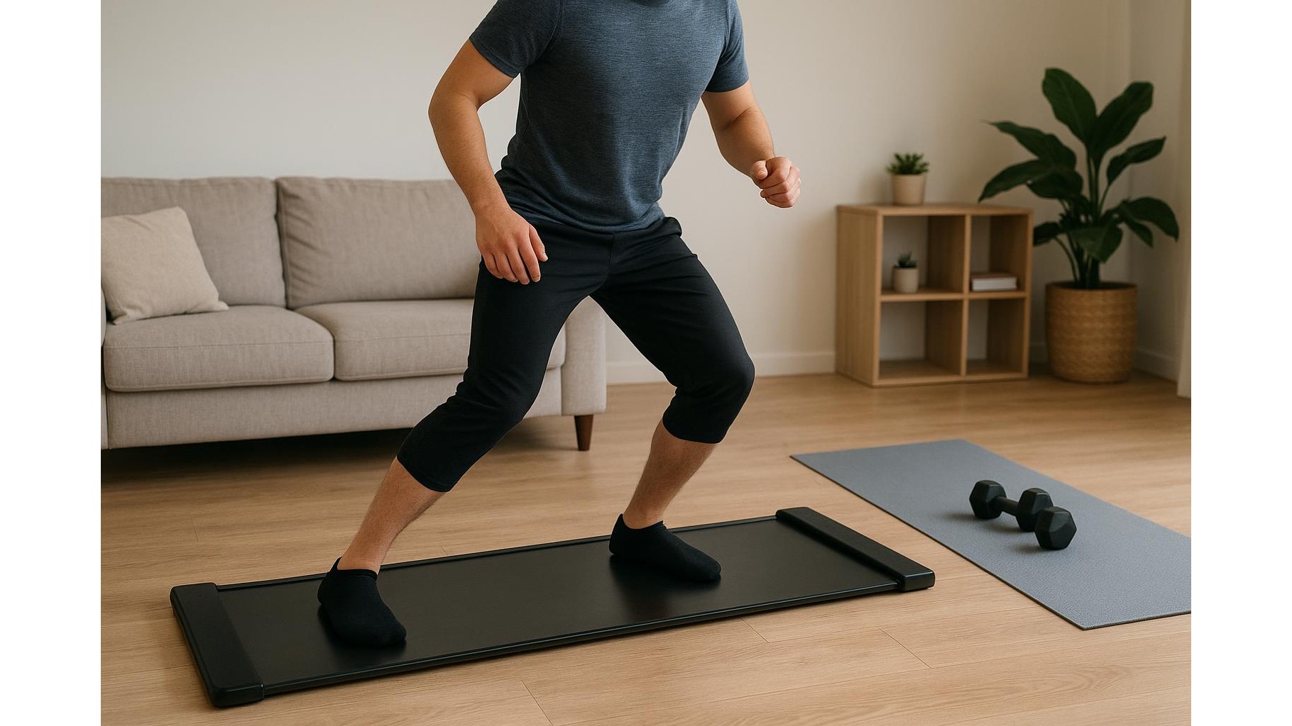 Slide boards for lateral cardio at home: how to choose a quiet, low‑impact option