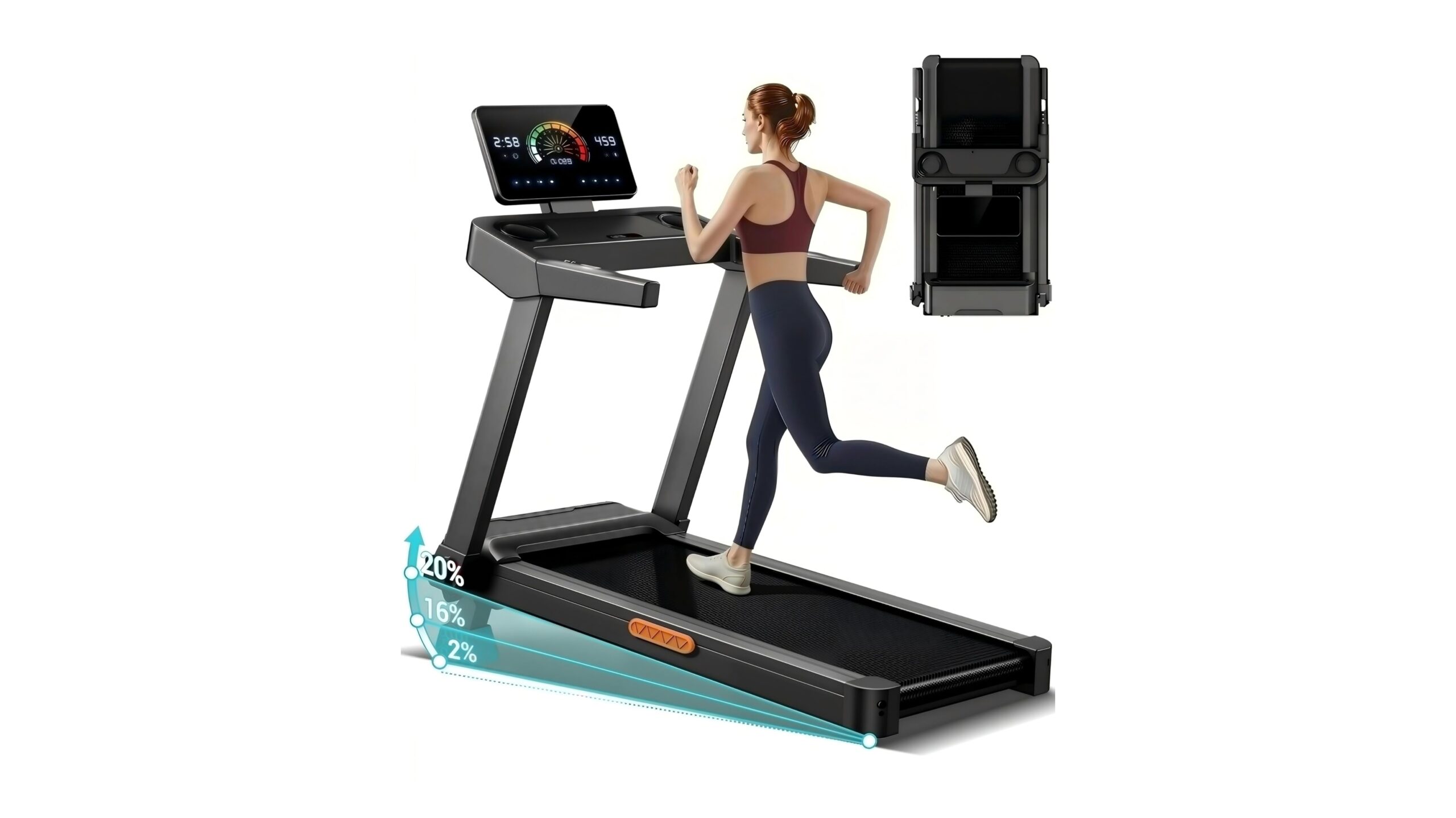 Foldable treadmill for home with incline, a compact running solution now on Amazon