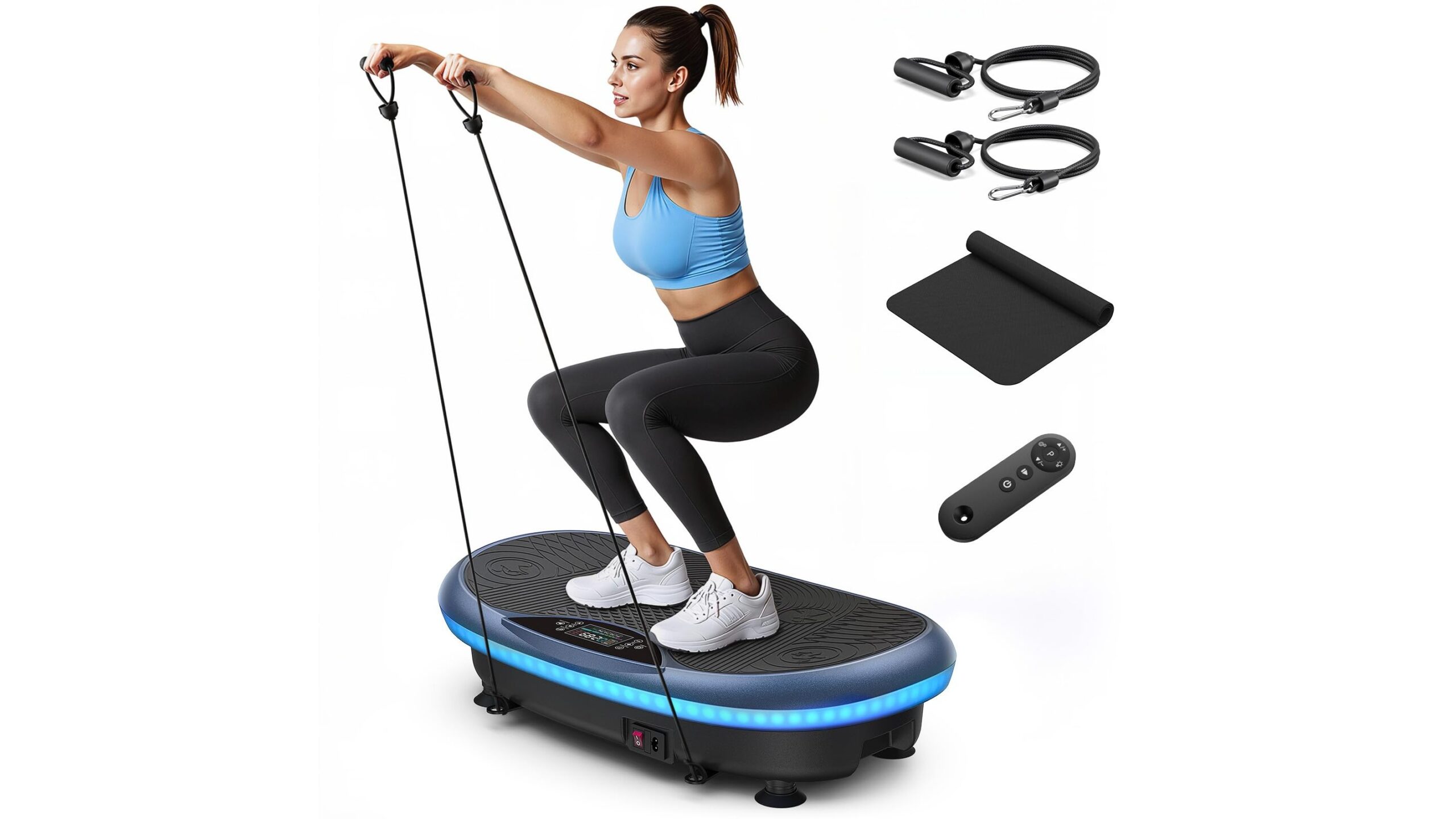 MERACH 4D vibration plate, home workout platform with Bluetooth speaker in promo on Amazon