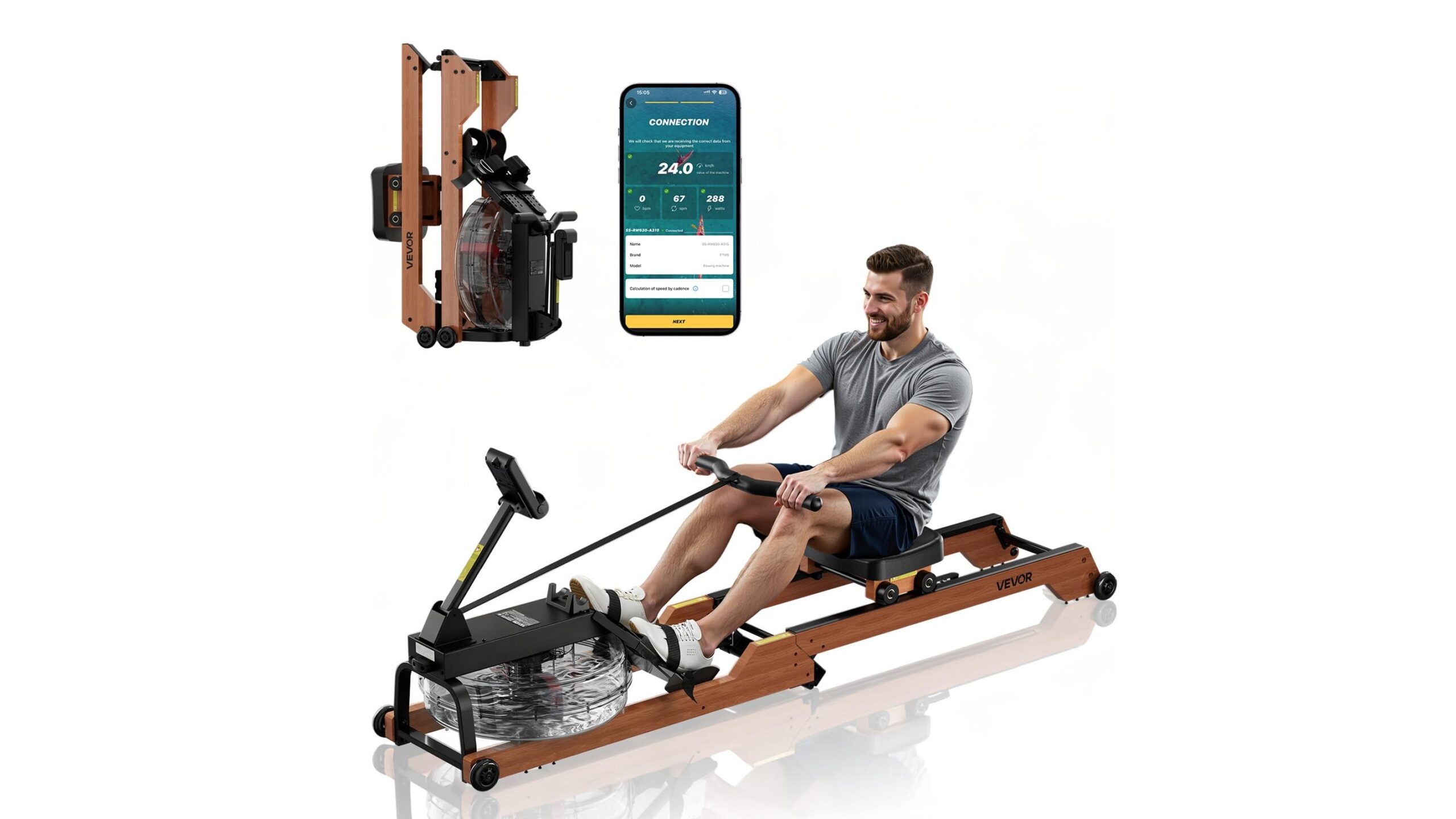 Vevor water rowing machine for immersive home cardio, now at a standout Amazon price