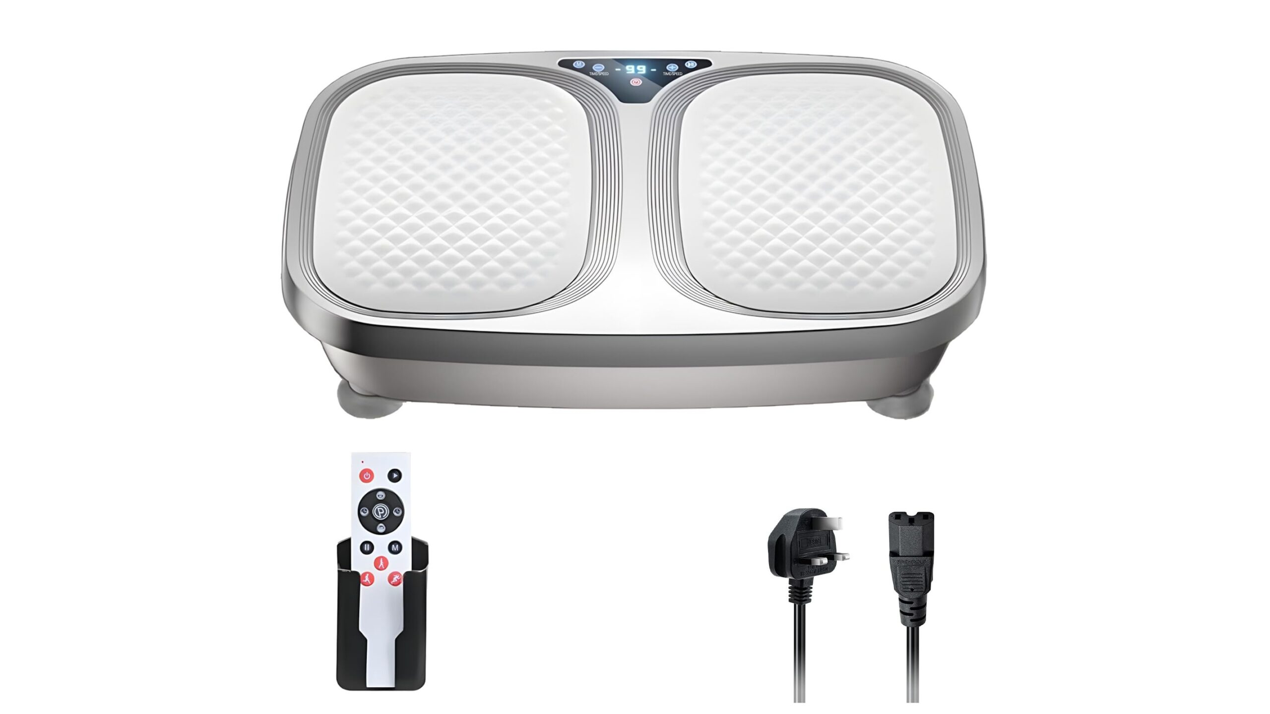 Vibration plate exercise machine 200 kg, full-body home trainer at a great Amazon price