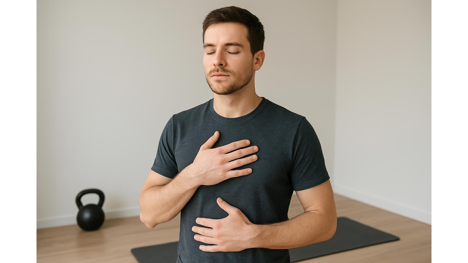 Pre-workout jaw and breathing routine at home to reduce clenching and neck tension