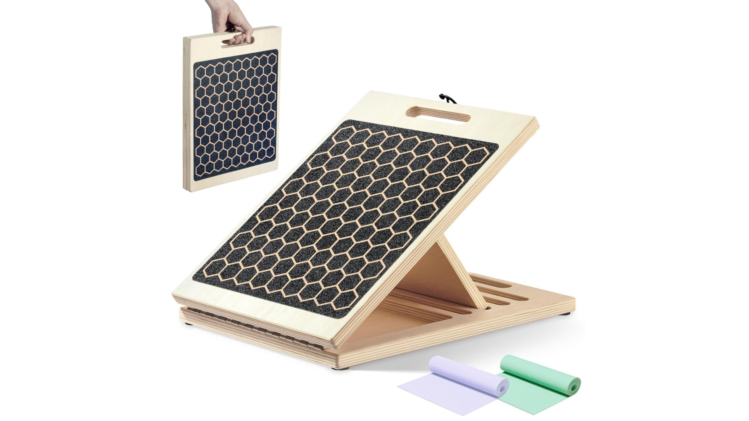 Hardwood slant board per stretching polpacci e squat più stabili, occasione interessante su Amazon
