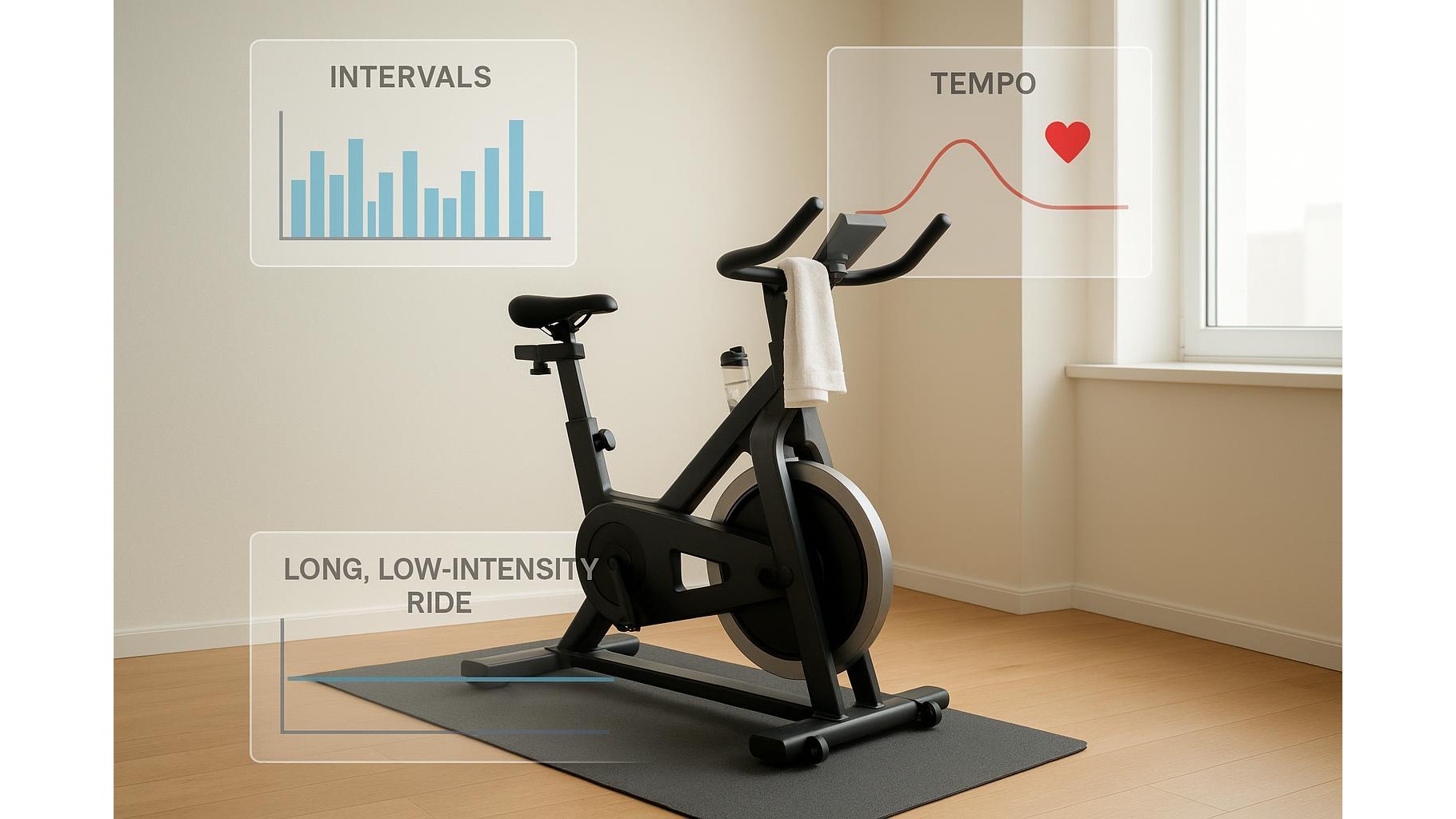 One bike, many goals: how to use resistance and cadence to turn a home exercise bike into a full cardio toolkit