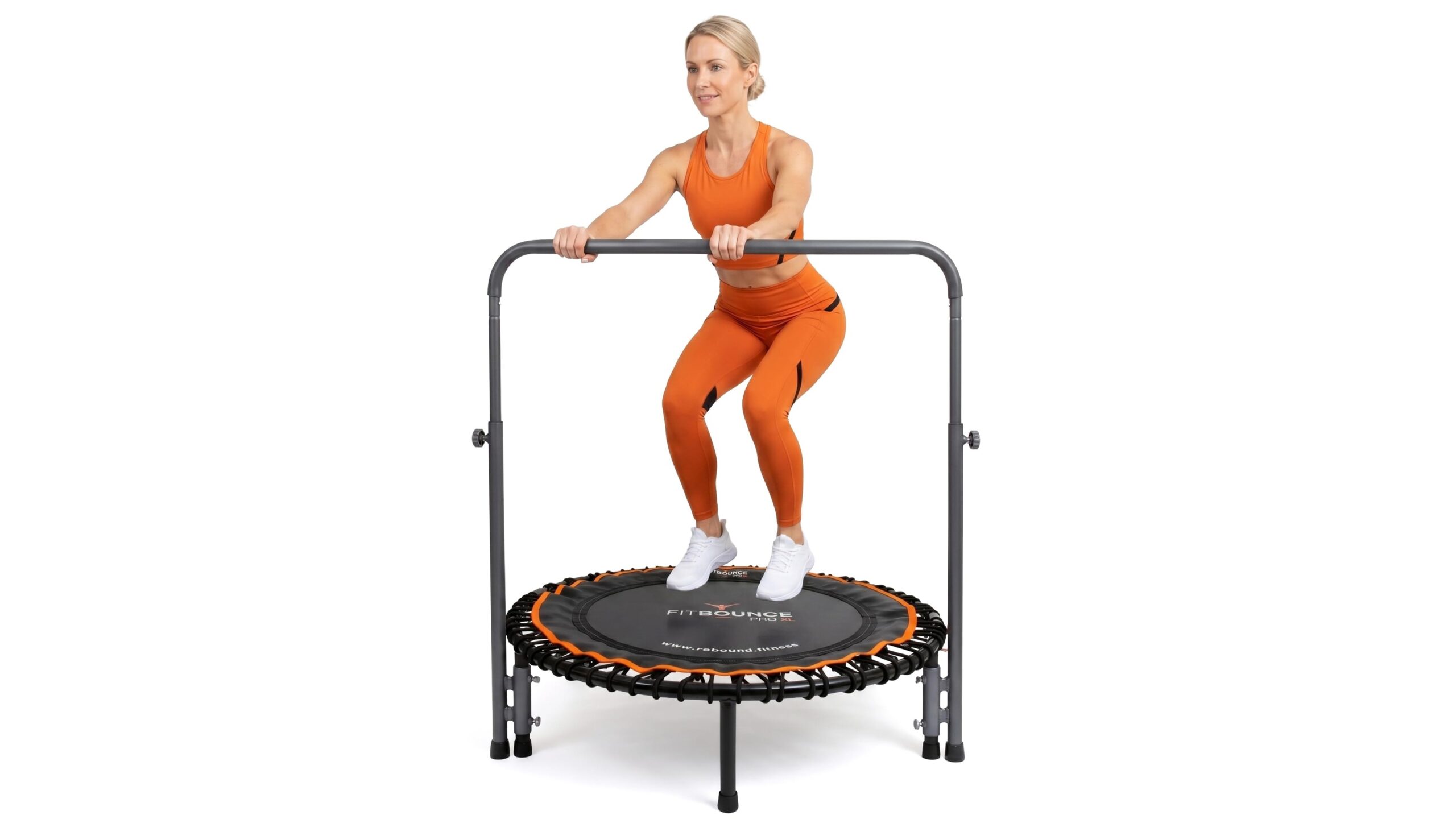 MXL FIT BOUNCE PRO XL bungee rebounder, the silent mini trampoline that upgrades your home cardio