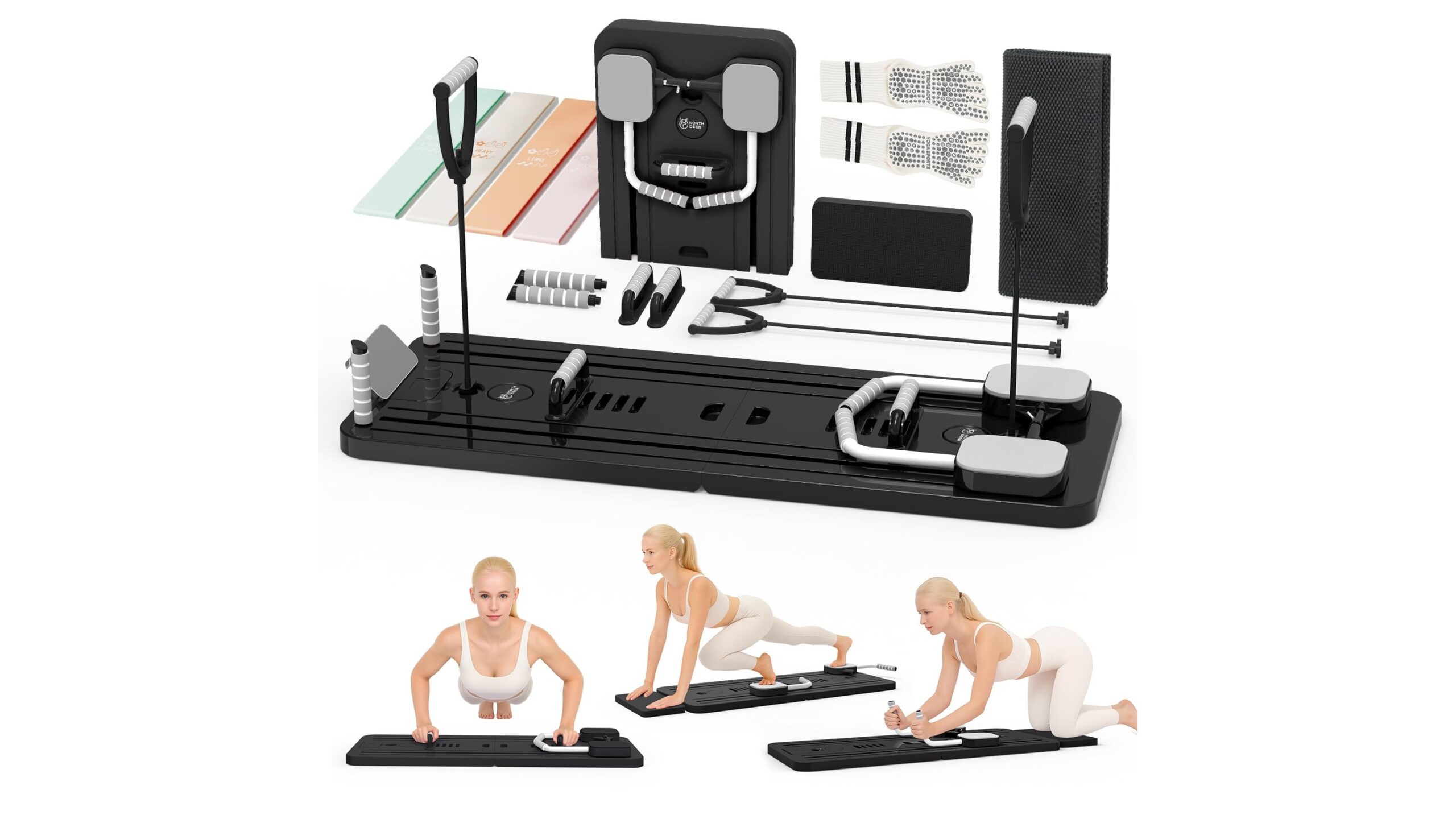 Northdeer Pilates Reformer 8 in 1, la soluzione pieghevole per pilates a casa a prezzo top su Amazon