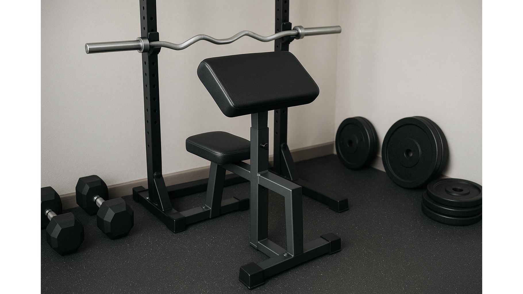 How to choose a compact preacher curl bench for serious arm training at home