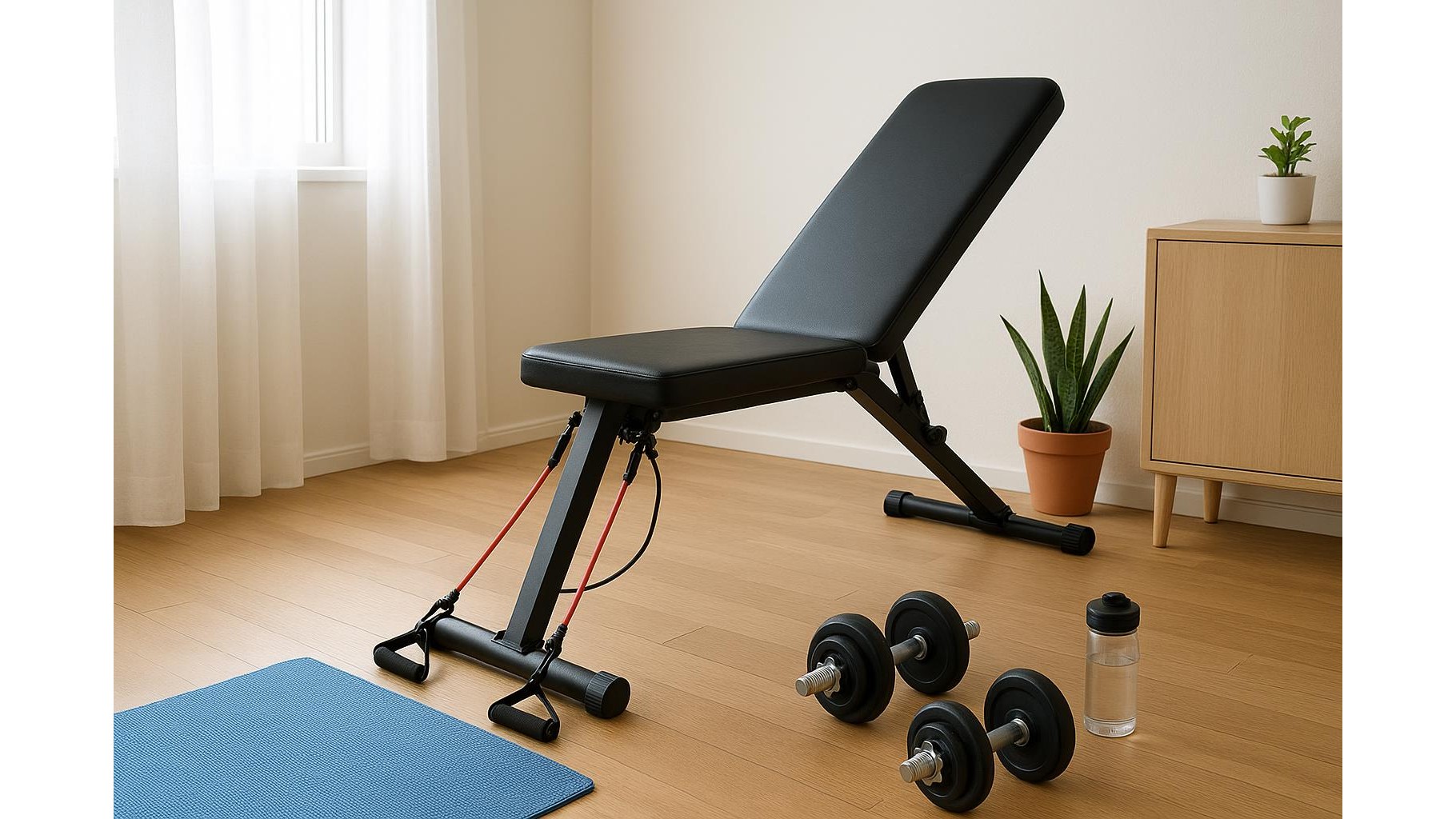 How to choose a foldable weight bench with built-in bands for a truly compact home gym