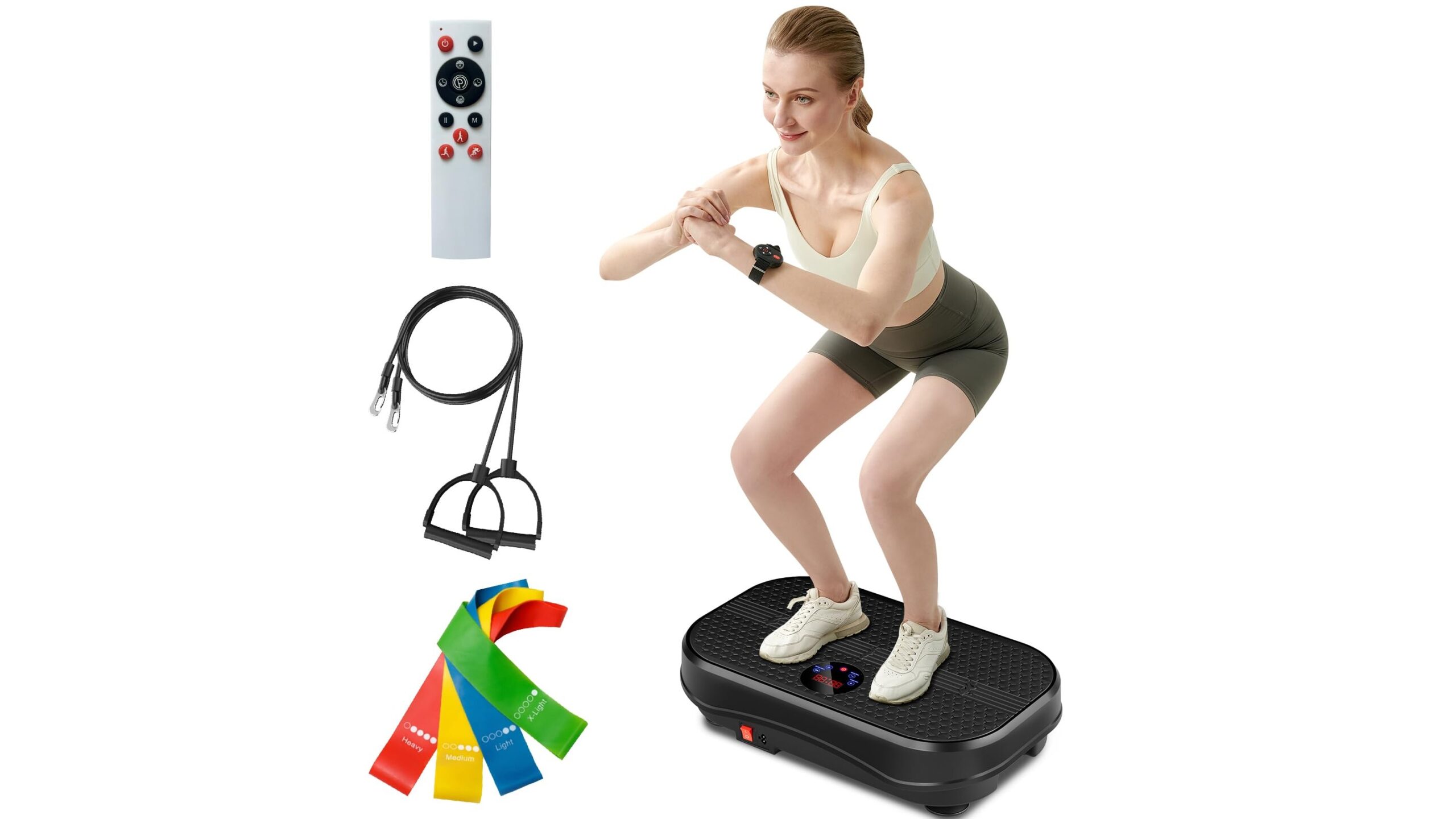 FitinOne vibration plate for full body training, compact home workout platform on Amazon